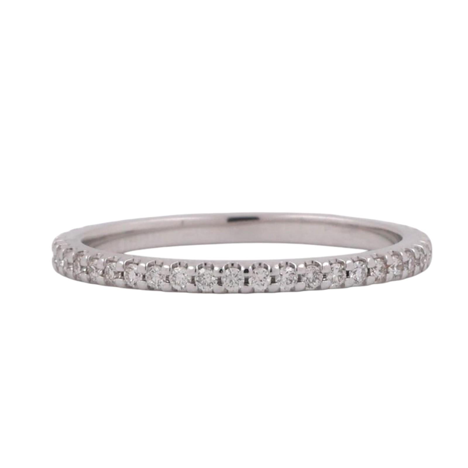 0.50 TW Diamond Full Eternity Band Ring Anniversary 14K White Gold Size 5.75
