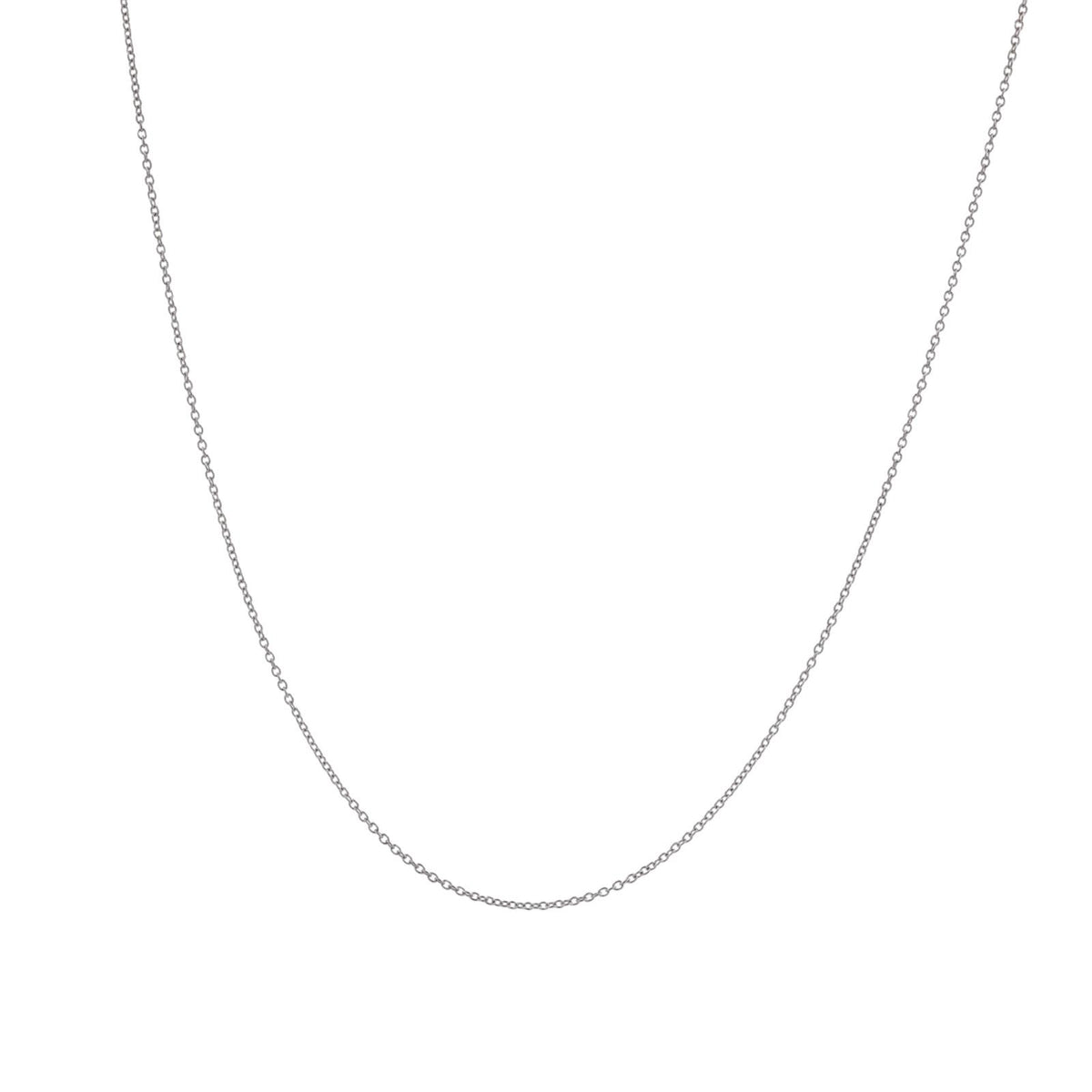 Le Vian 14K White Gold Cable Chain Necklace 18.25" 1.3g Signed