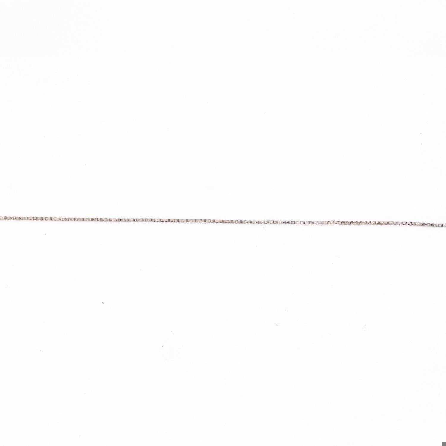 0.40 TW Solitaire Tension Set Diamond Pendant Necklace 14K White Gold 20.75"