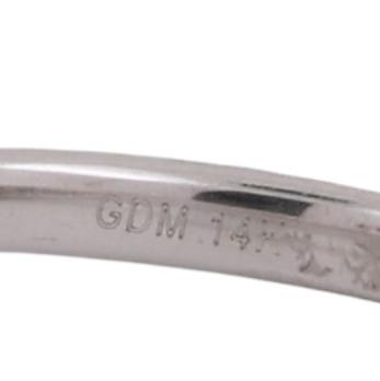 1.25 TW Halo Diamond Engagement Ring 14K White Gold Size 5 Ladies