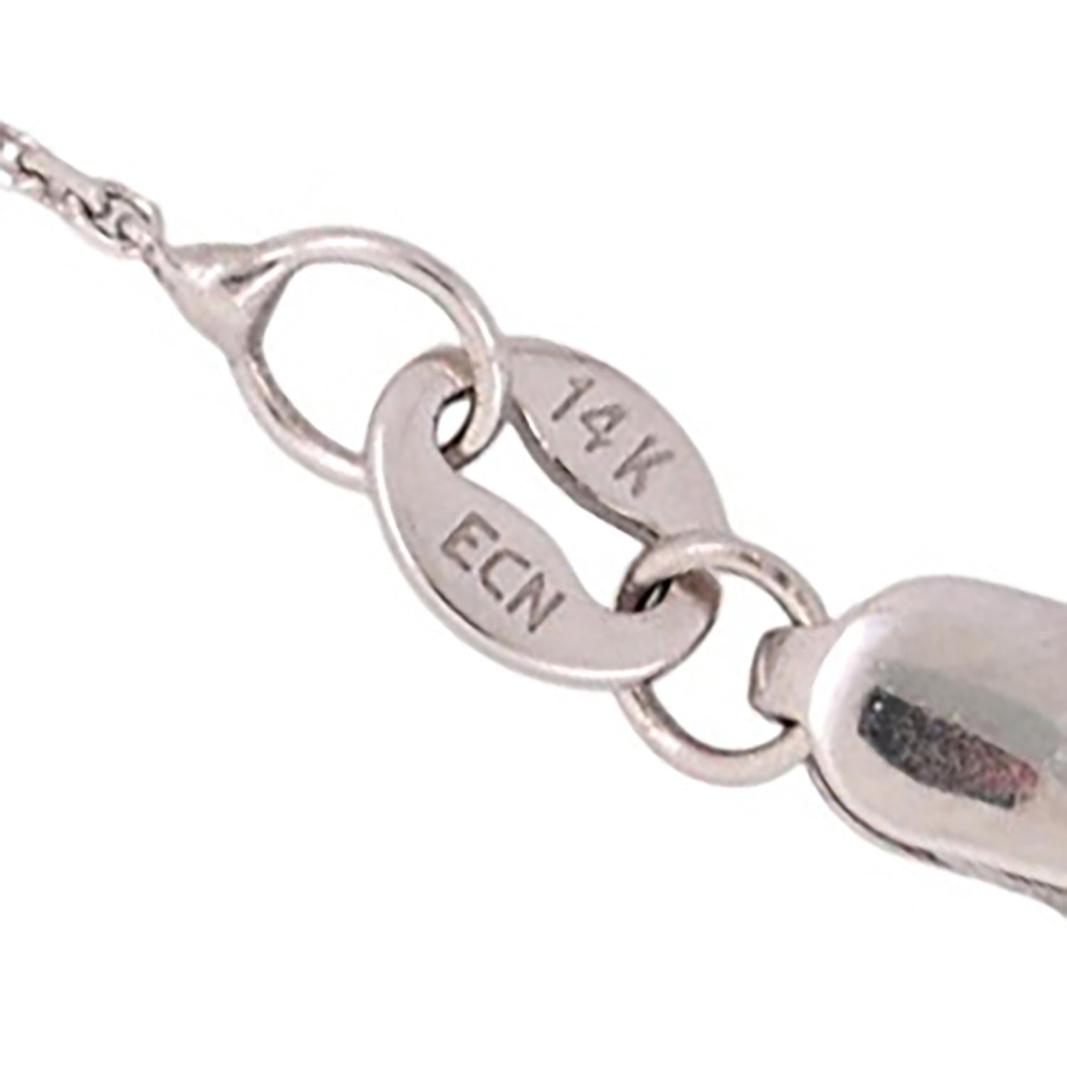 0.81 CT Oval Diamond Solitaire Pendant Chain Necklace White Gold 16"