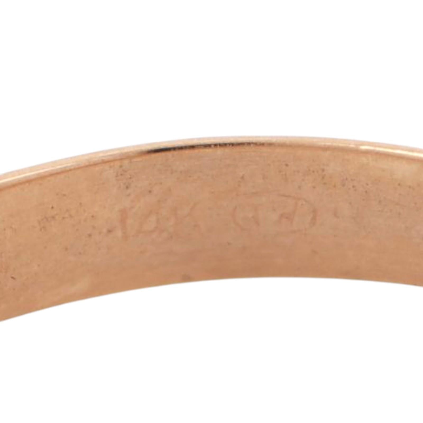 0.38 CT Round Diamond Solitaire Engagement Ring 14K Yellow Gold Size 12.5 Estate