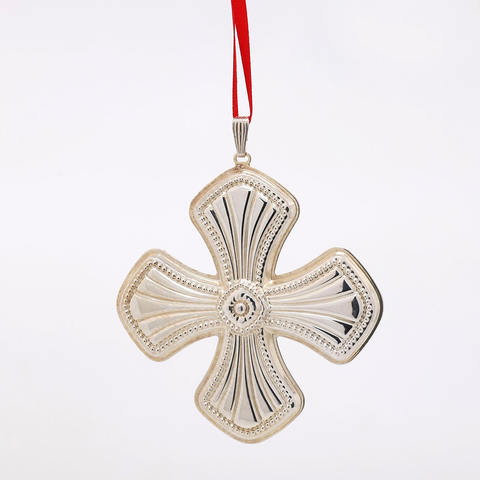 Reed & Barton Best of the Season Annual Christmas Cross Ornament 2014