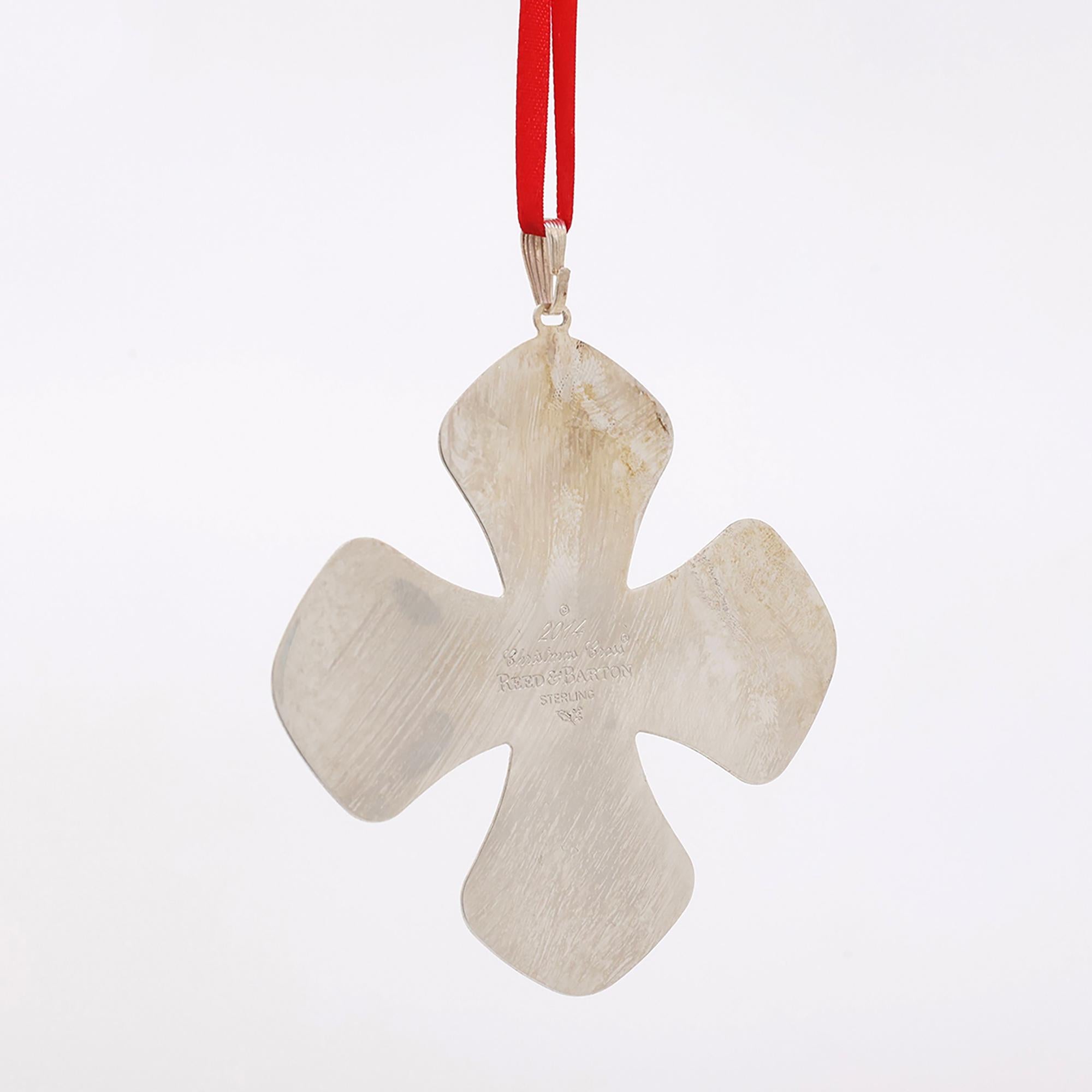 Reed & Barton Best of the Season Annual Christmas Cross Ornament 2014