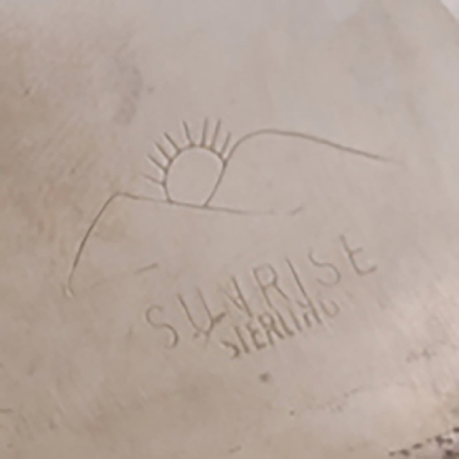 Carol Felley Sunrise Sterling Onyx Flower Cuff Bracelet 6" Vintage