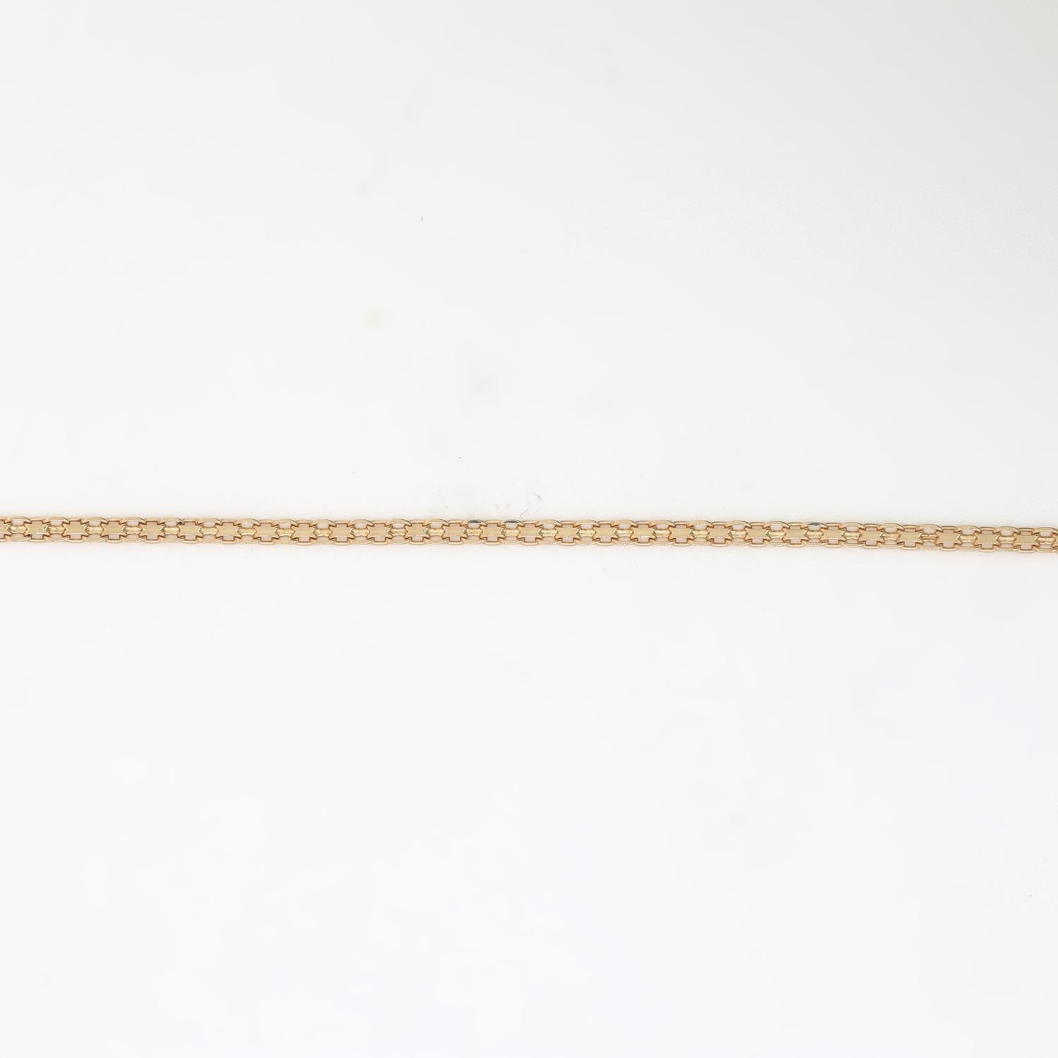 Aquamarine Diamond Y Necklace 14K Yellow Gold Link Chain 1.05 CTW 19" Estate