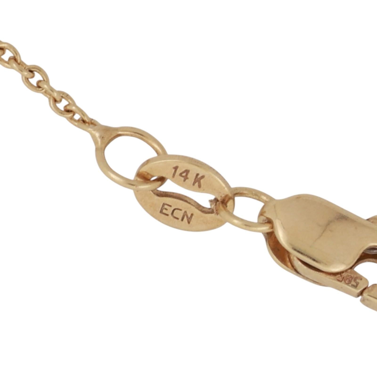 0.70 CT Round Solitaire Diamond Pendant Chain Necklace 14K Yellow Gold 16"