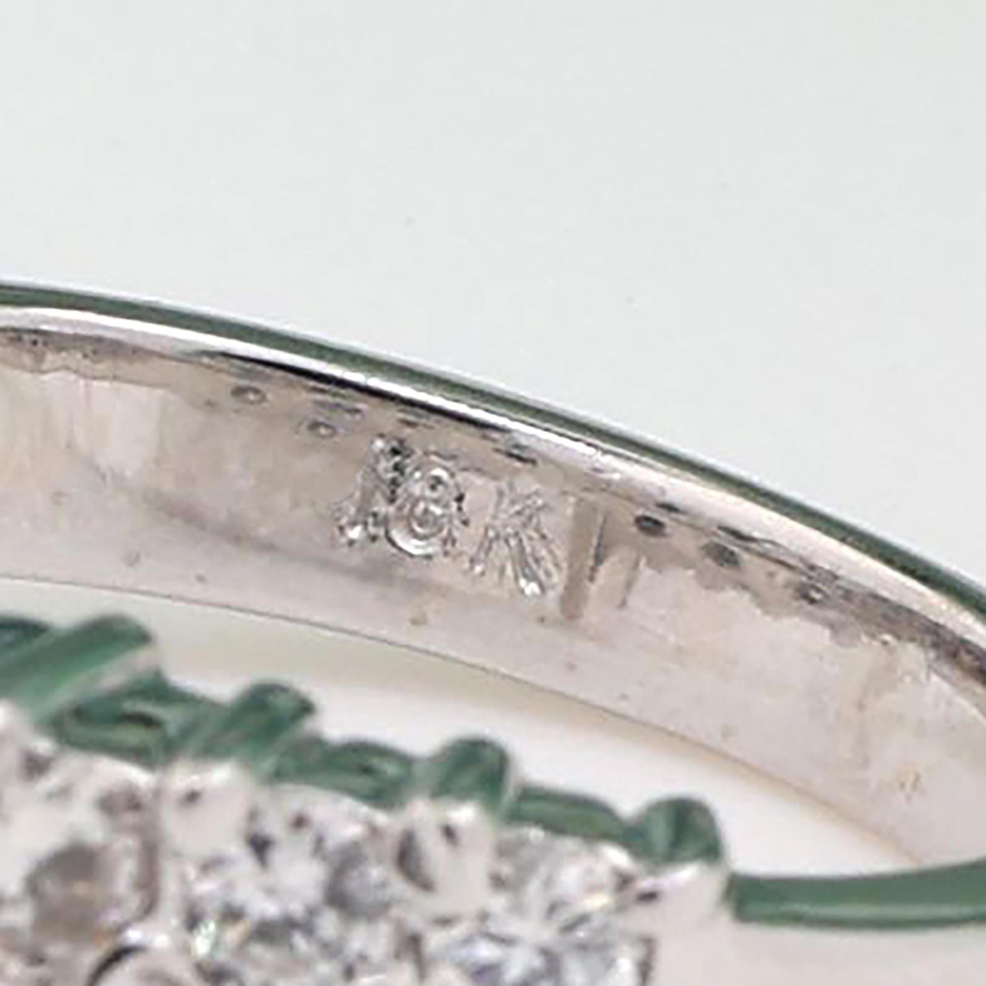 GIA 3.34 TW Pear Diamond Solitaire Engagement Ring With Accents 18K W/Gold SZ 6