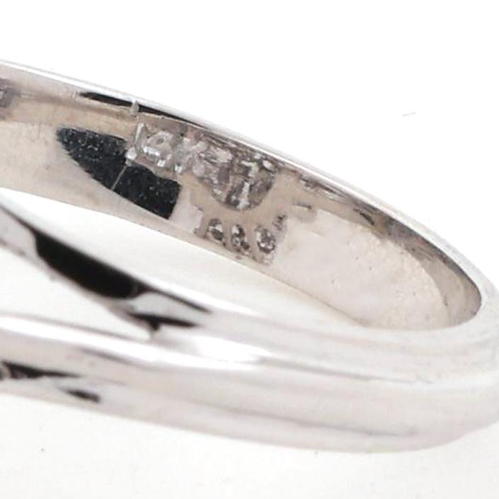 Cascade Diamond Cocktail Cross Ring 14K White Gold 2.46 TW Size 7 Estate