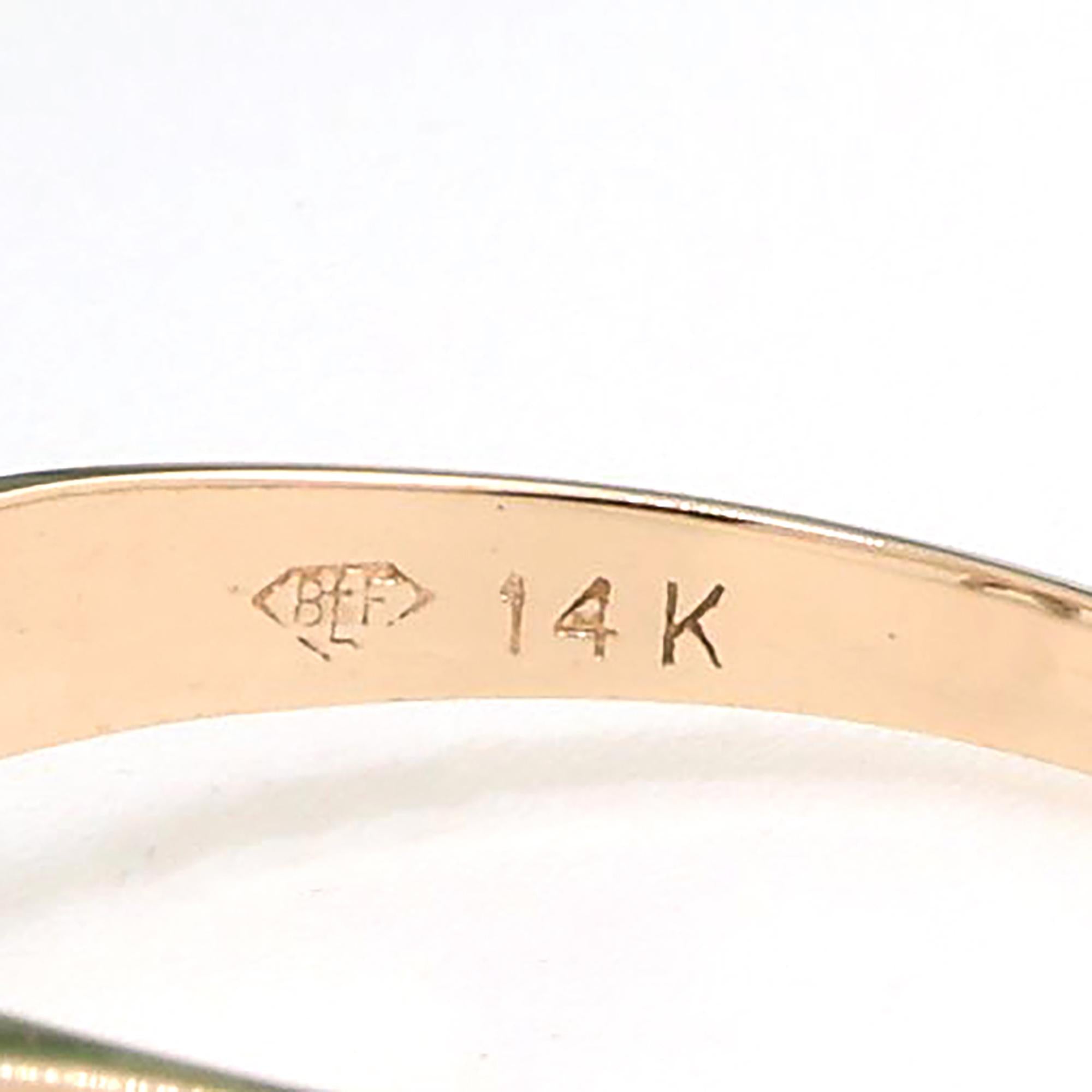 Diamond Flower Cocktail Ring 14K Gold 0.50 TW Diamonds Ladies Size 9.5 Vintage