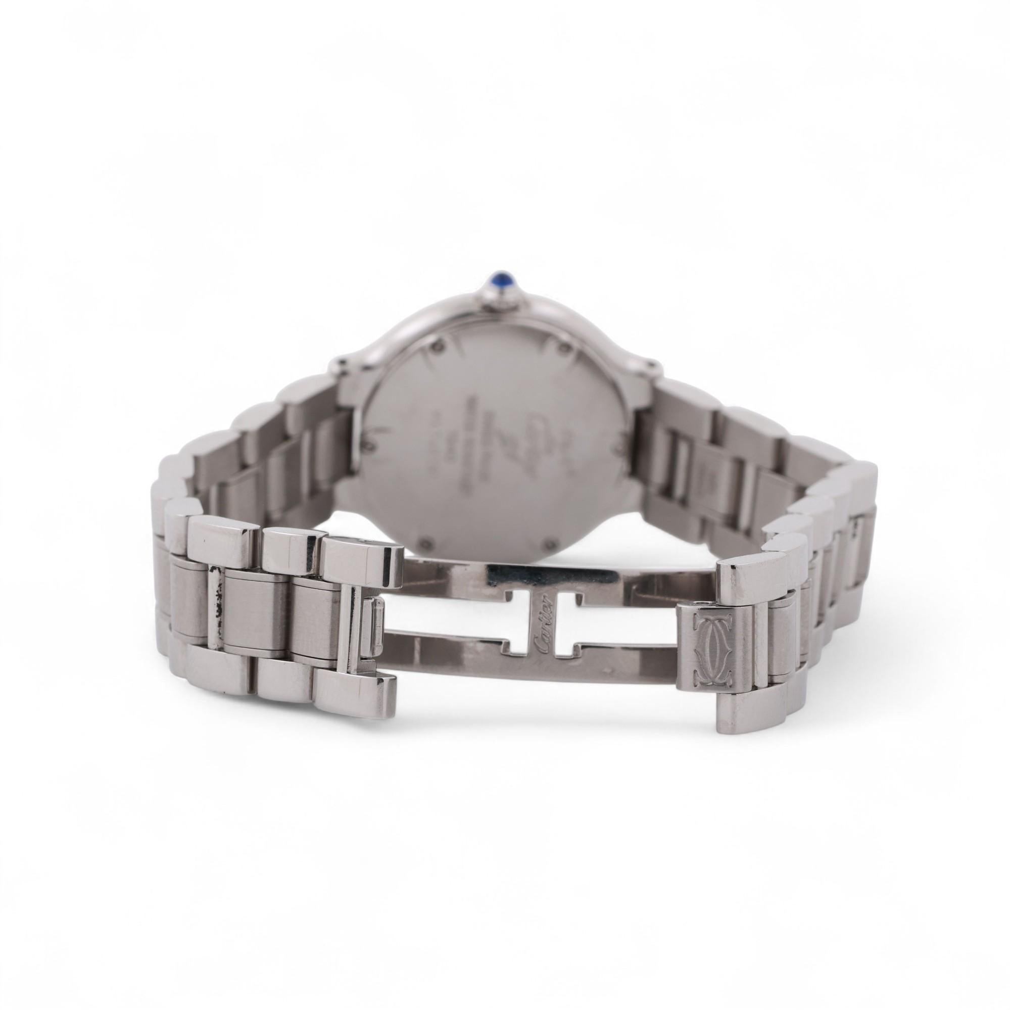 Cartier Must de Cartier 21 Quartz Ladies Wristwatch Stainless Steel 6.5"