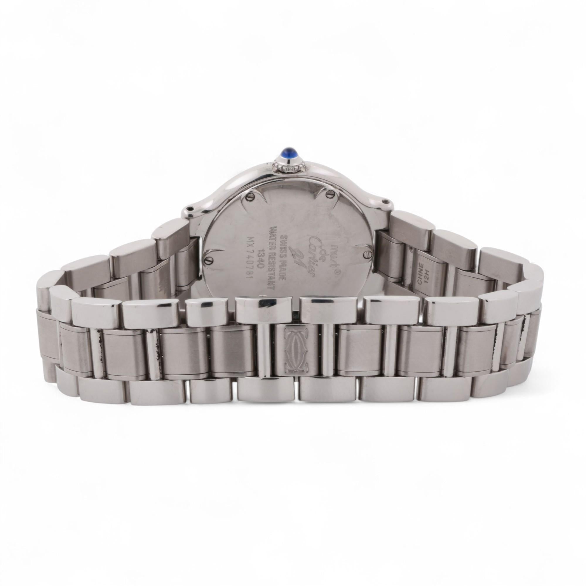 Cartier Must de Cartier 21 Quartz Ladies Wristwatch Stainless Steel 6.5"