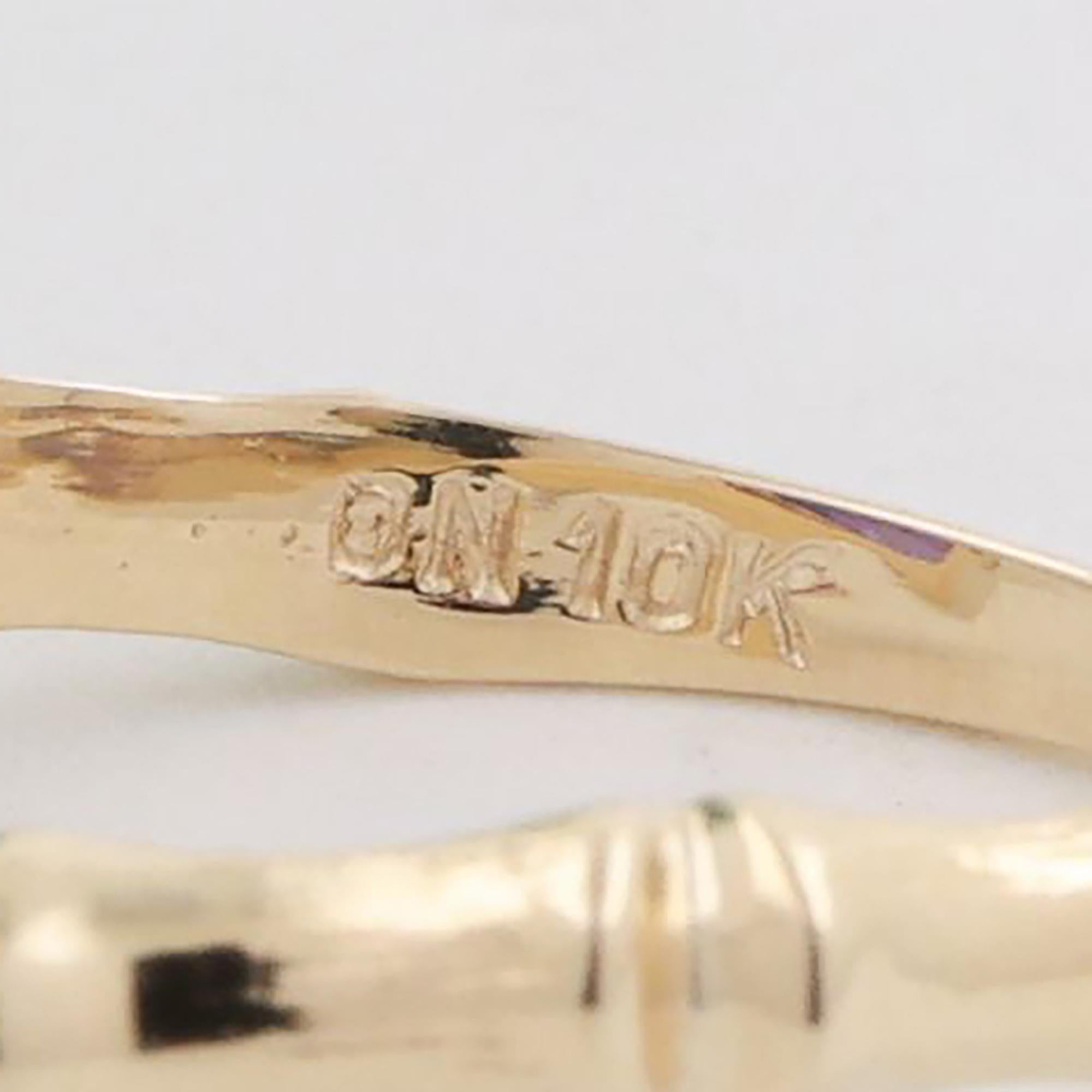 Purple Sapphire Solitaire Ring 10K Yellow Gold 2.15 CT Lab Grown Size 6.5 Ladies