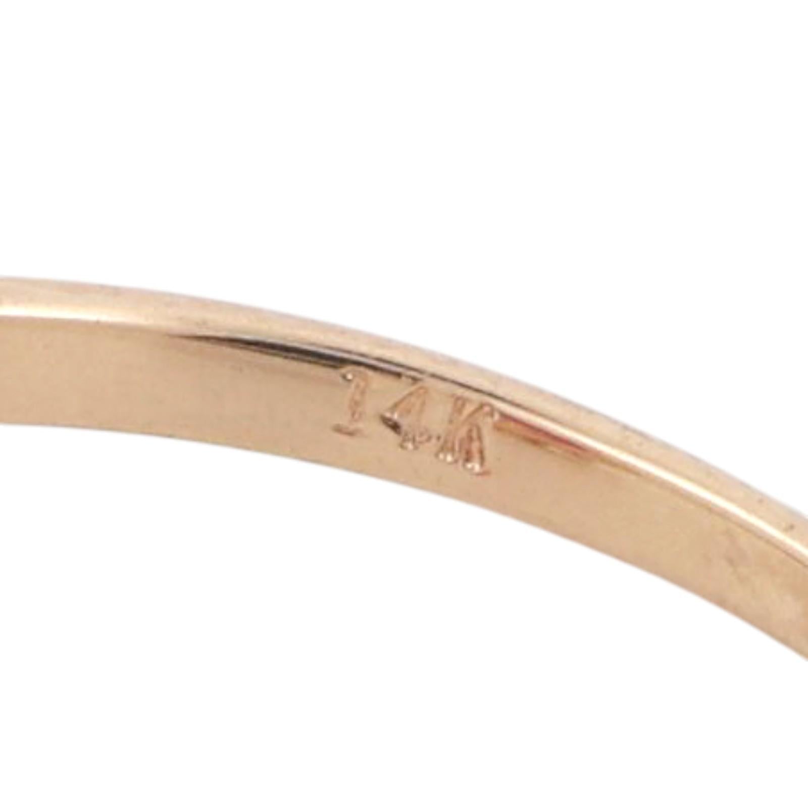 Ruby Diamond Floral Halo Ring 14K Yellow Gold 0.81 CTW Size 6.25 Ladies Estate