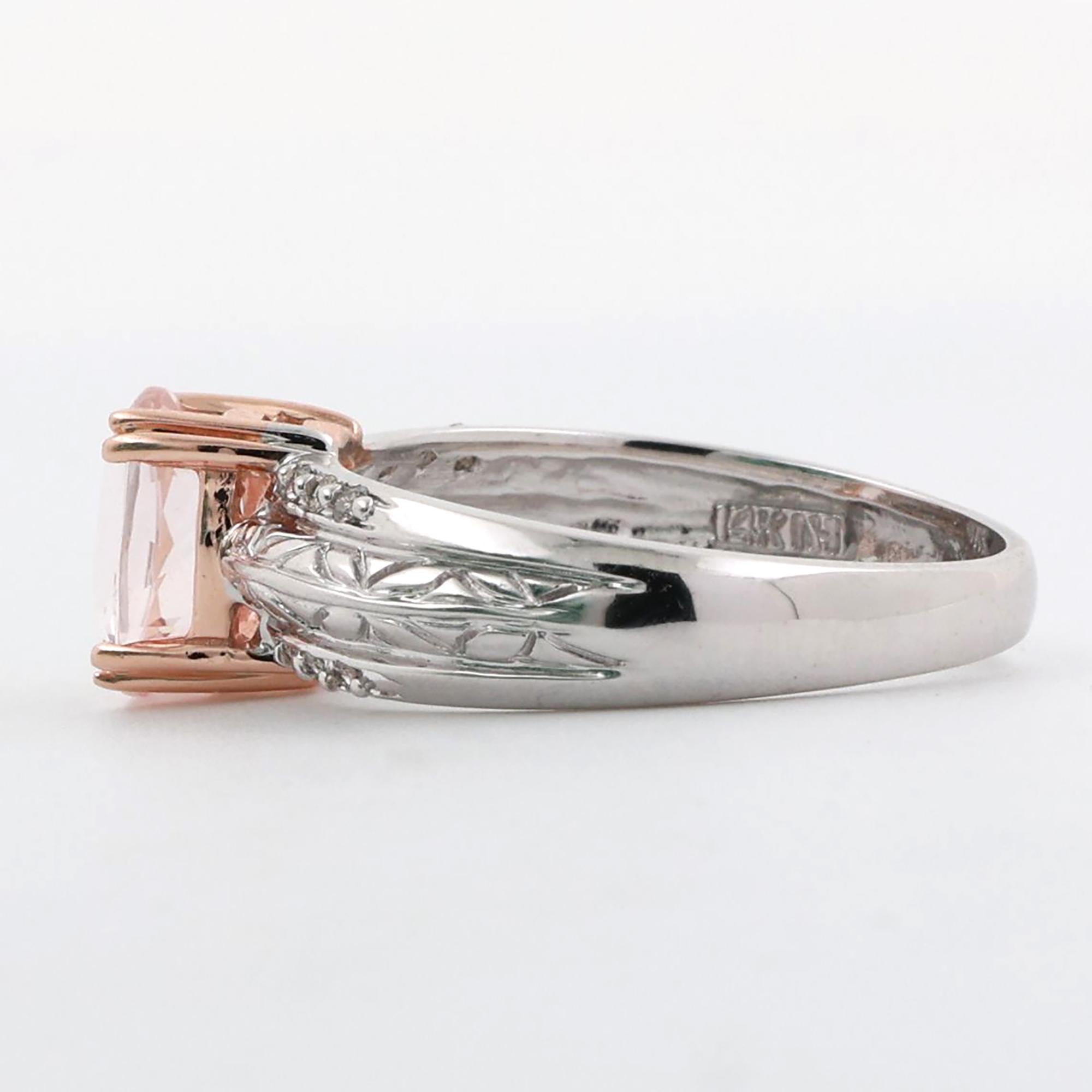 Pink Sapphire Diamond Accent Cocktail Ring 14K Gold 2.56 CTW Size 9.25 Ladies