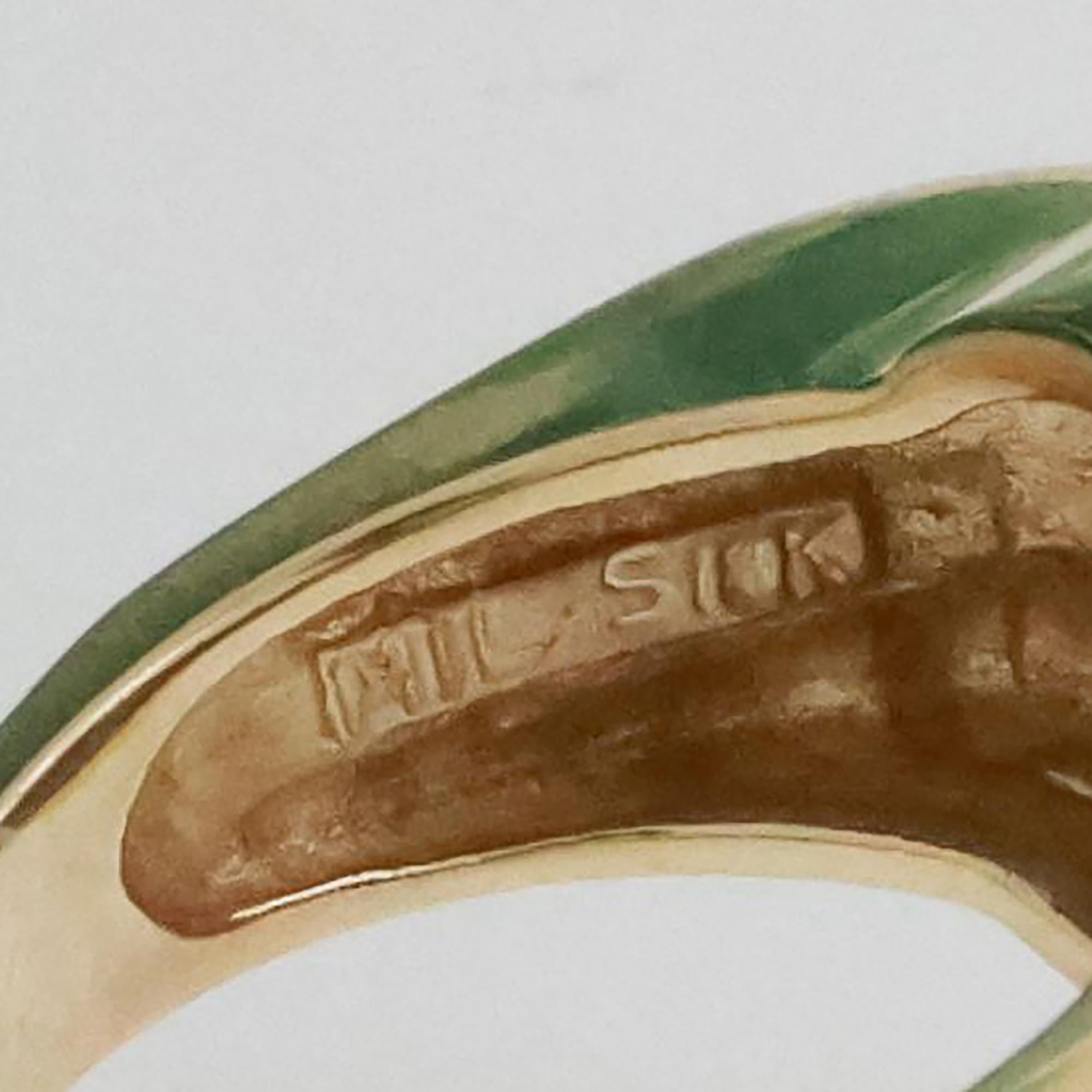 1.00 TW Cluster Diamond Dome Ring 18K Yellow Gold Size 6.75 Ladies Estate