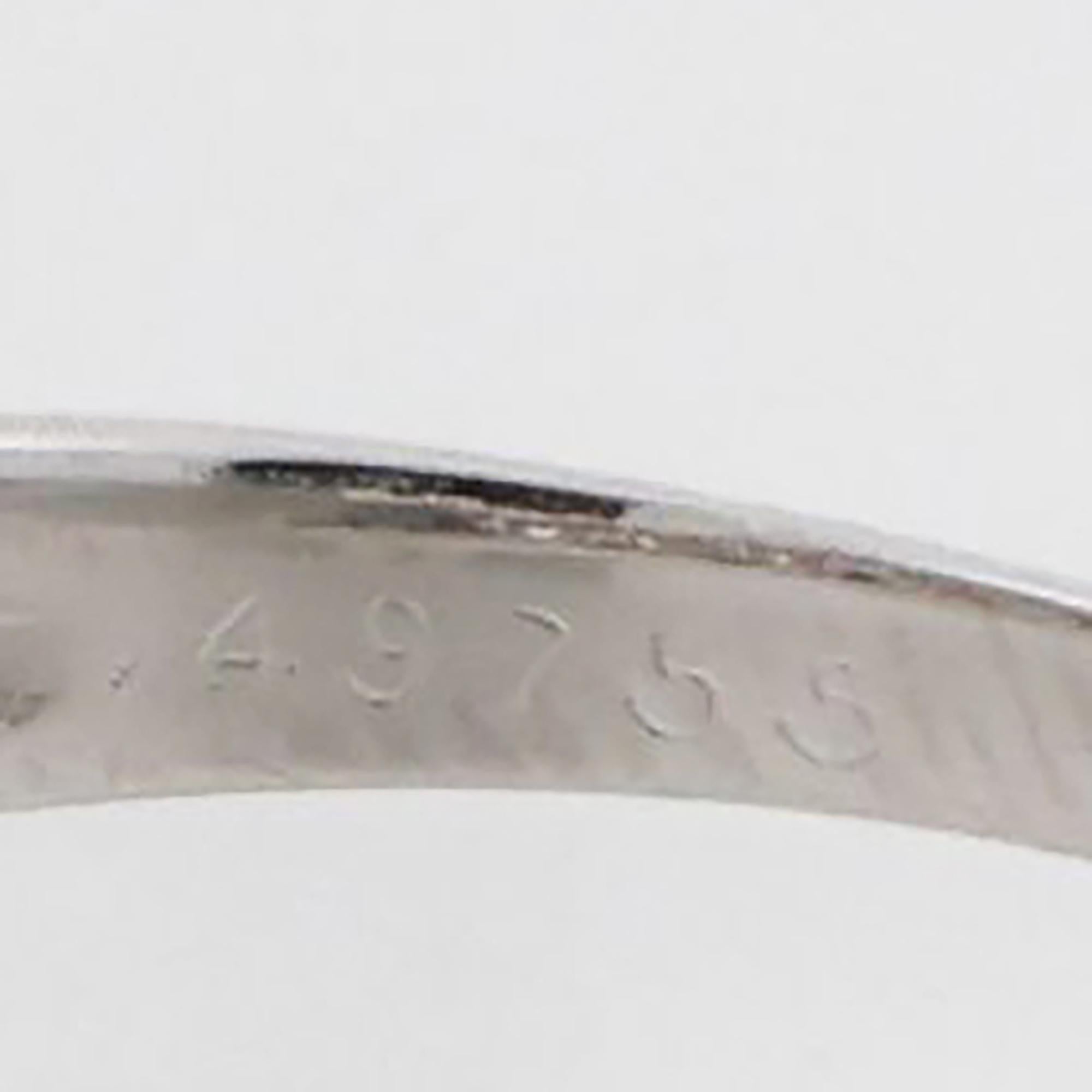 Diamond Half Eternity Band Ring Platinum 0.23 TW Size 5.75 Estate