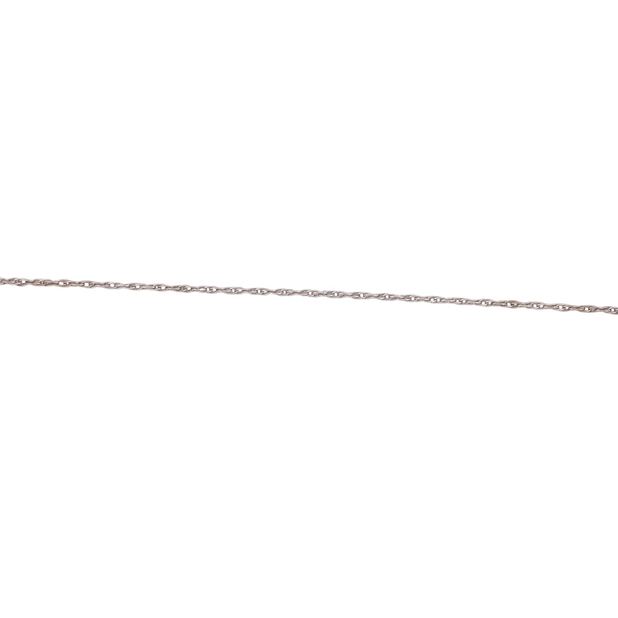 Akoya Pearl Quartz Halo Pendant Chain Necklace 14K/18K White Gold 16.75"