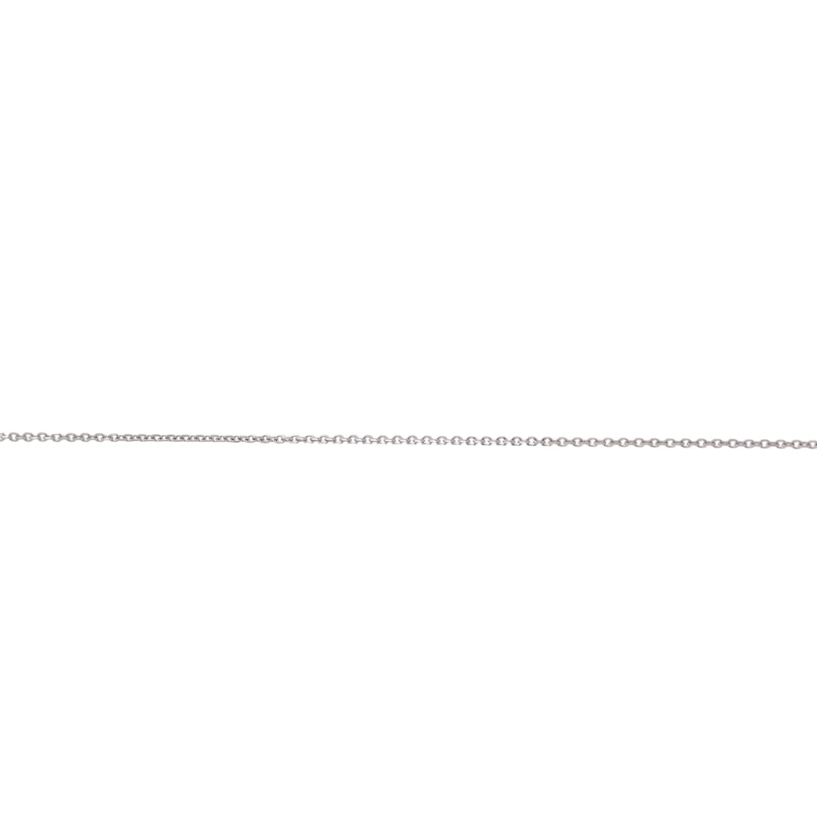 Vintage White Gold 2.00CTW Natural Diamond Cluster Halo Pendant Chain Necklace