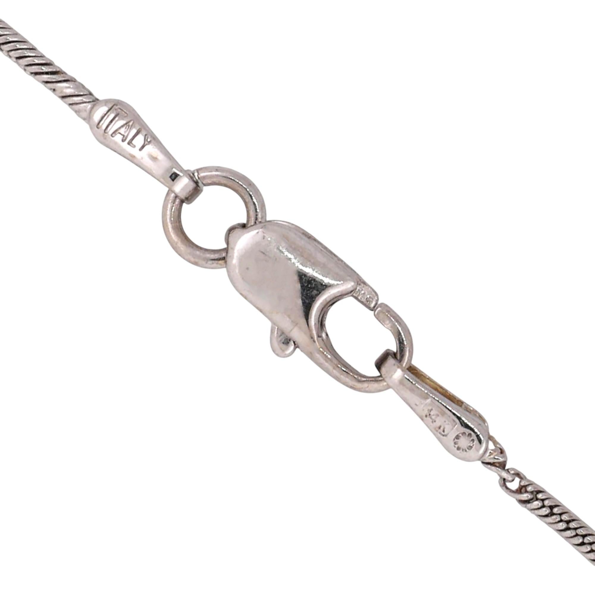 1.00 TW Halo Diamond Square Pendant Chain Necklace 14K 18K White Gold 16.25"