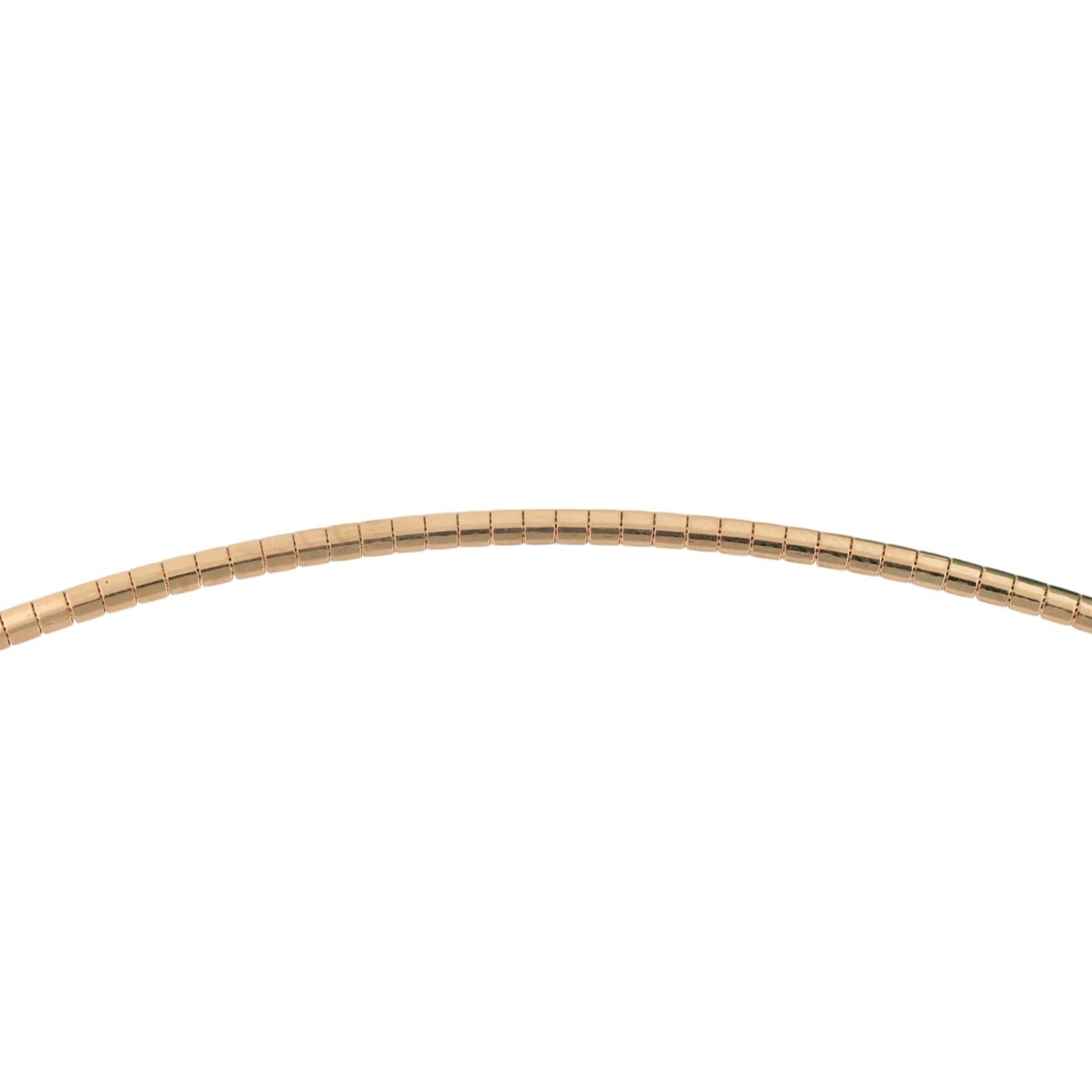 Sapphire Diamond Y-Drop Omega Chain Necklace 14K Yellow Gold 1.71 CTW 16" Ladies