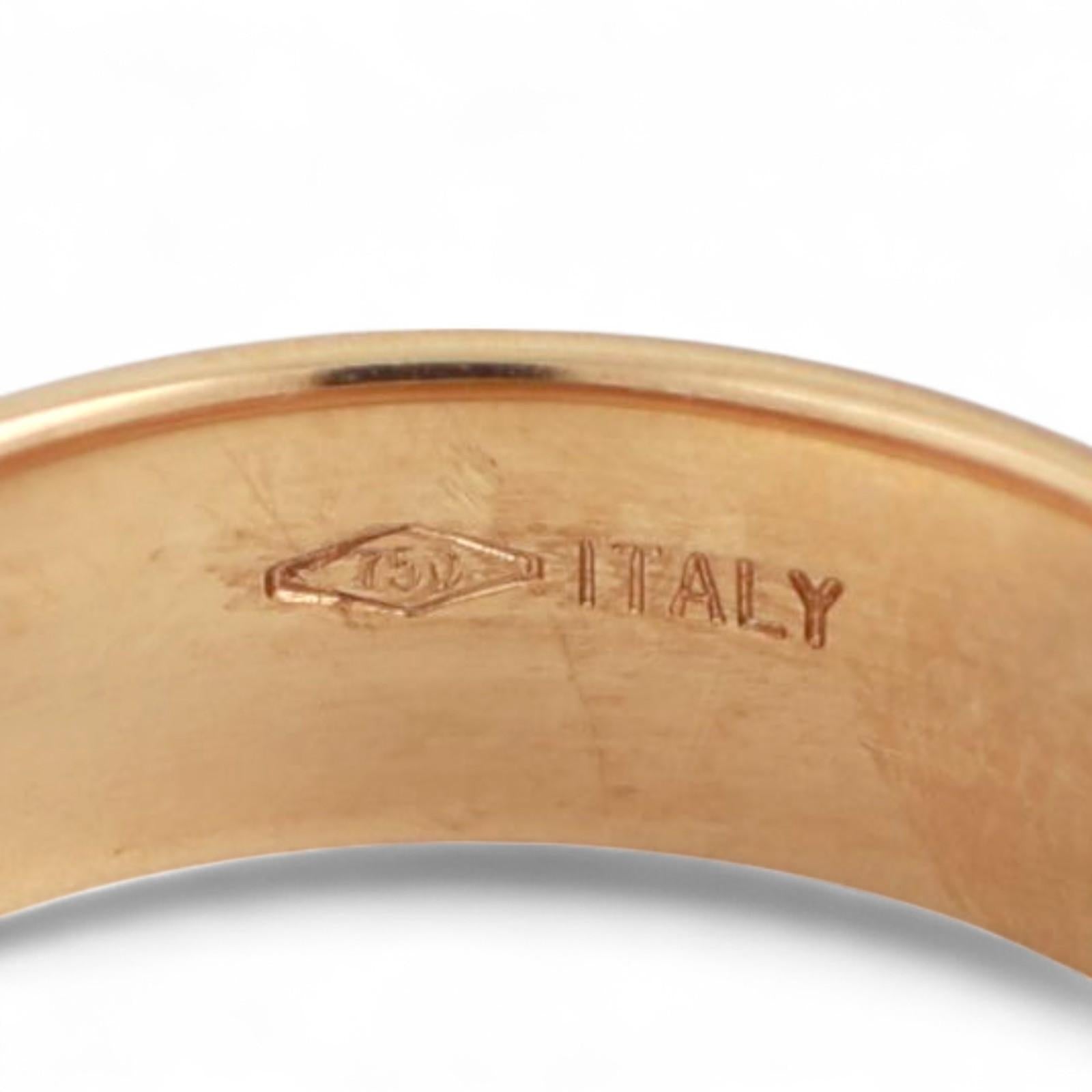 18K Yellow Gold Tiffany & Co. Atlas Roman Numeral Wedding Band Ring Size 10.75