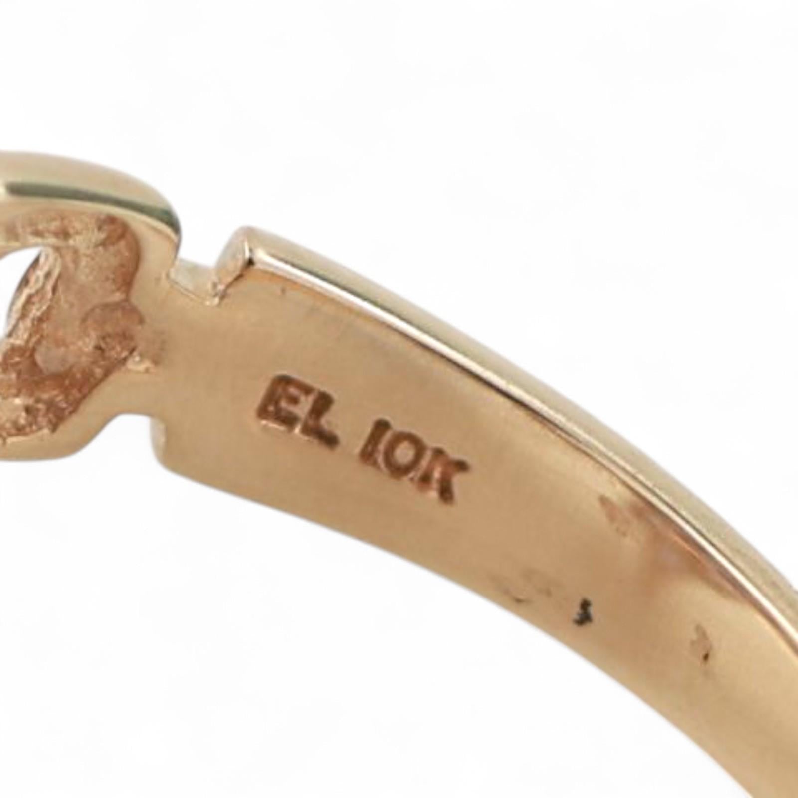 Tanzanite Floral Cocktail Ring 10K Yellow Gold 1.05 CTW Size 6.25 Ladies Estate