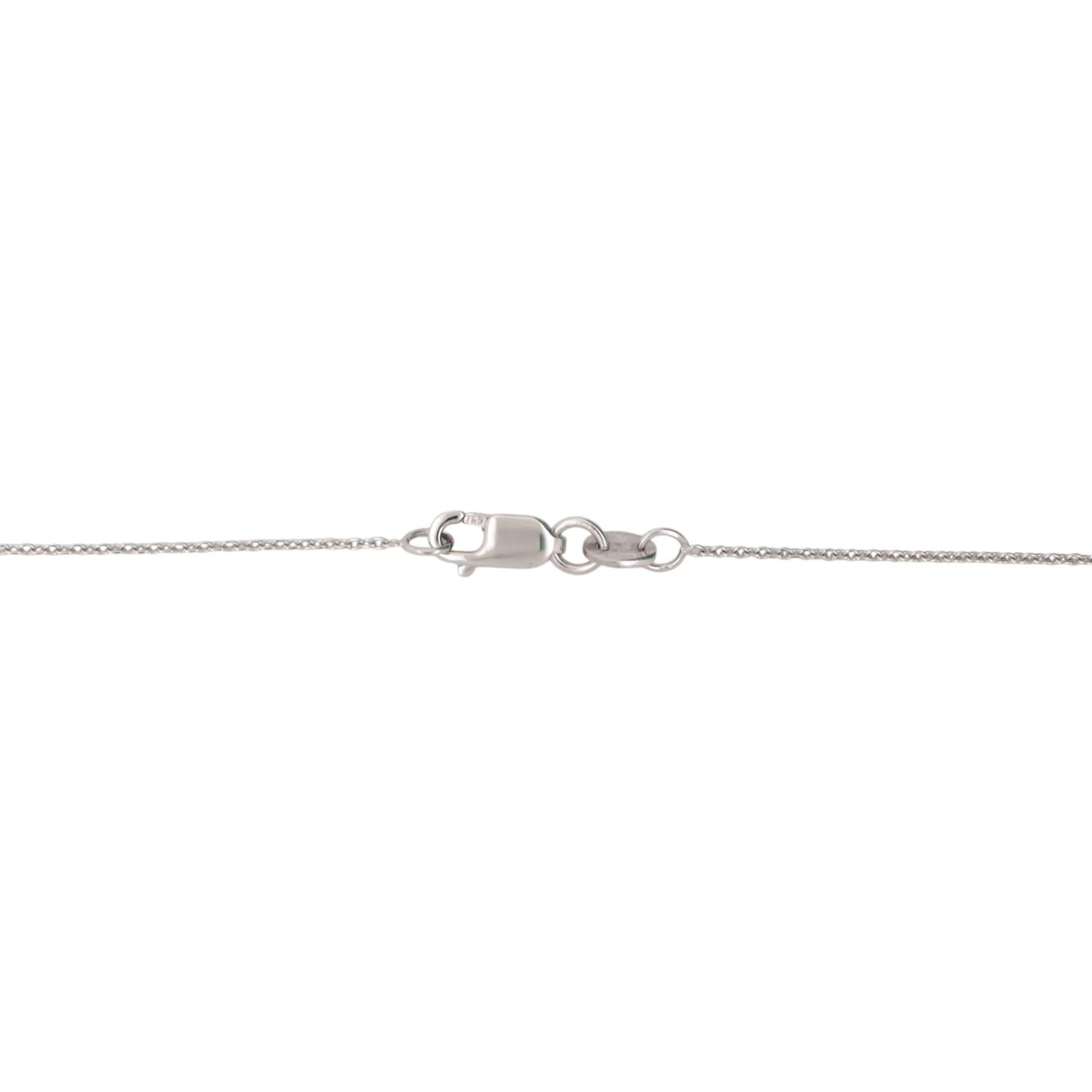 Roberto Coin Letter O Tiny Treasure Diamond Pendant Chain Necklace 18K Gold