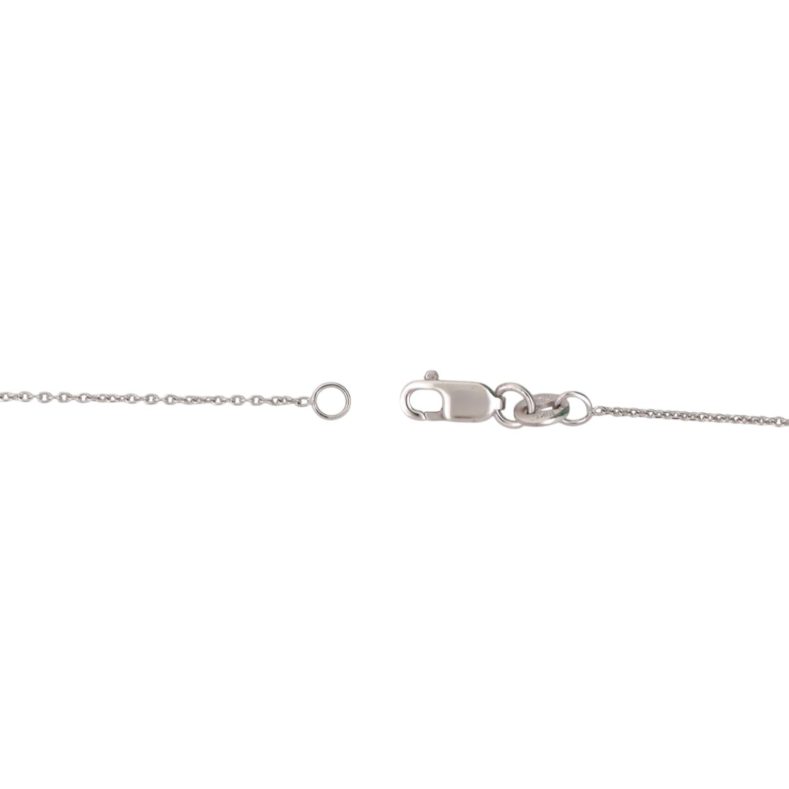 Roberto Coin Letter O Tiny Treasure Diamond Pendant Chain Necklace 18K Gold