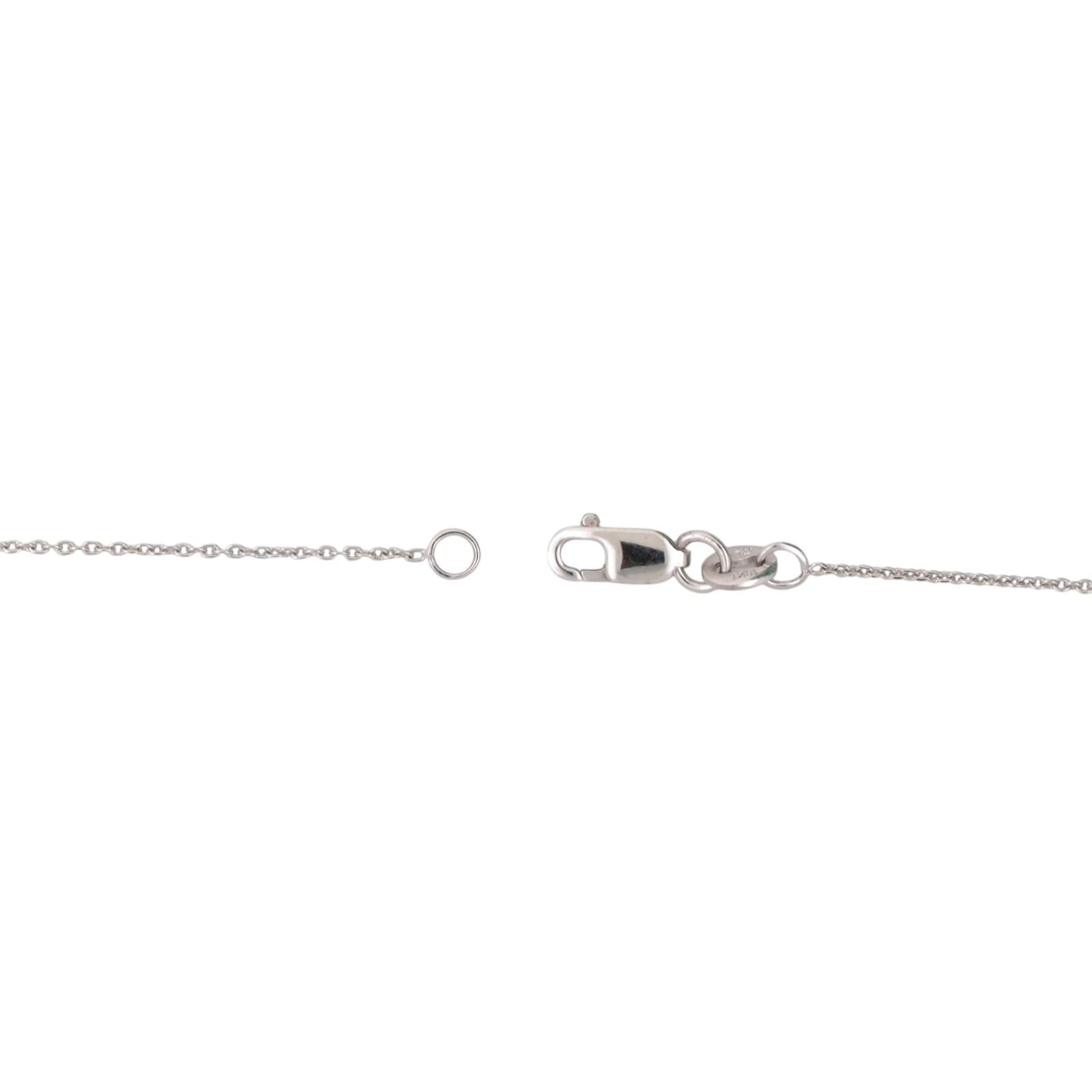 Roberto Coin Letter O Tiny Treasure Diamond Pendant Chain Necklace 18K Gold