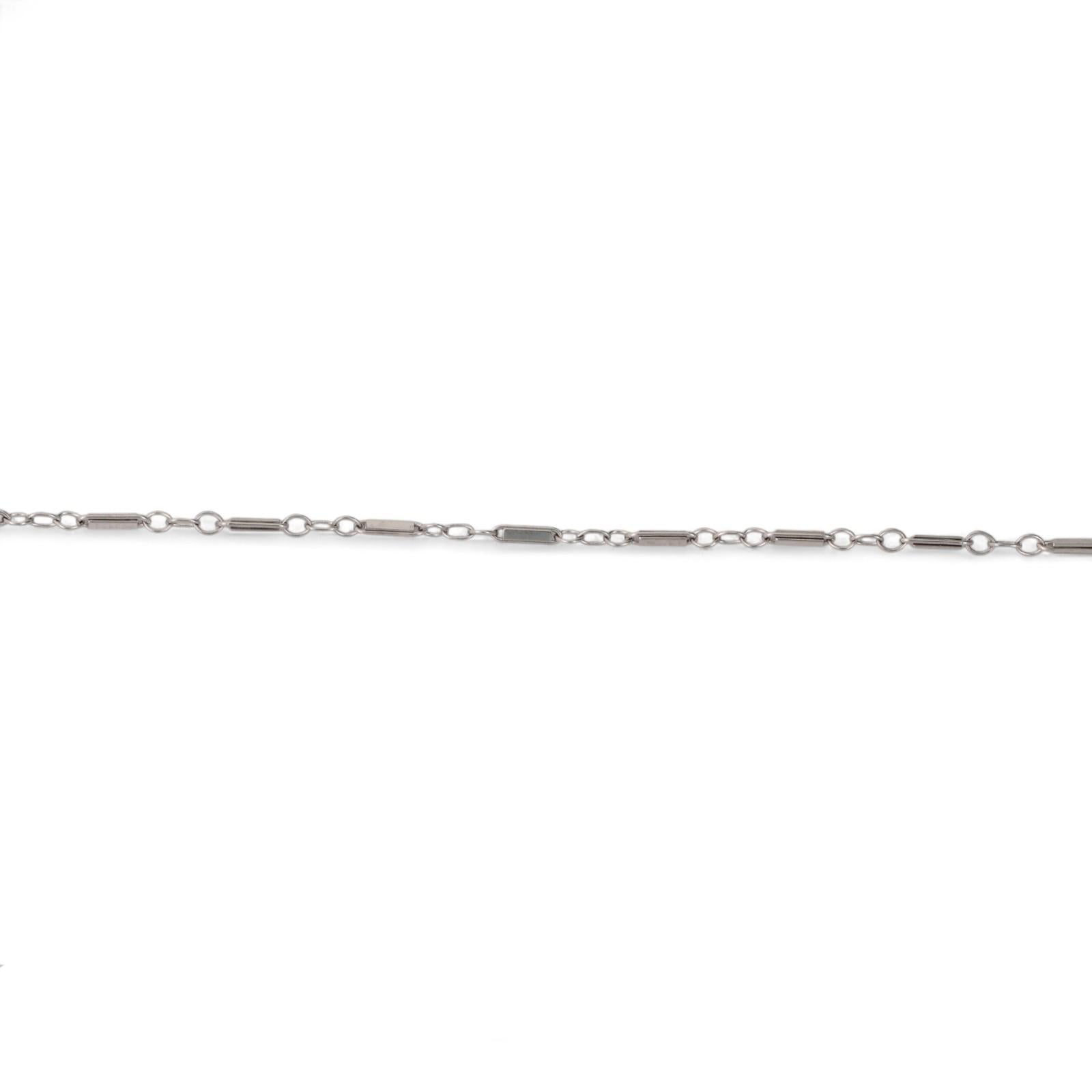 0.15 TW Diamond Floral Pendant Chain Necklace 14K White Gold 16.25" Ladies