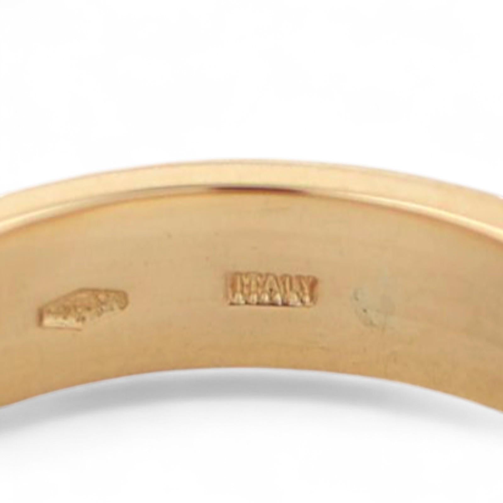 Tiffany and Co. Cutout Heart Band Ring 18K Yellow Gold Size 7 Estate