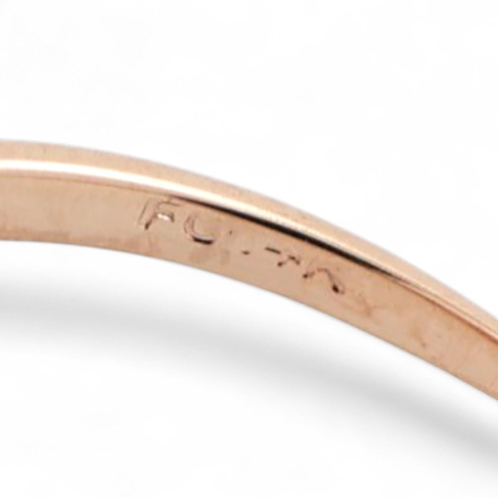 Solitaire Round Diamond Accent Swirl Ring 14K Yellow Gold 0.30 TW Size 7.75