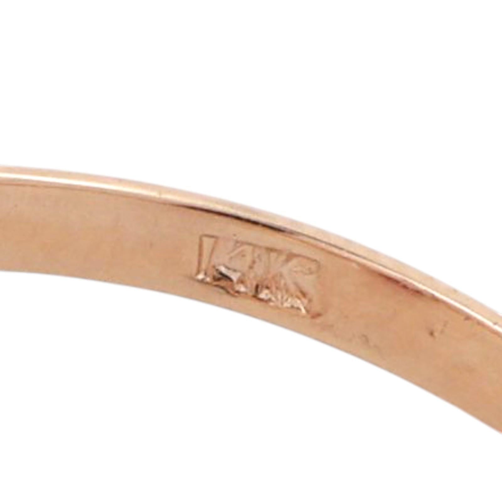 Ruby Solitaire Diamond Accent Cocktail Ring 14K Yellow Gold 0.64 CTW Size 7.25