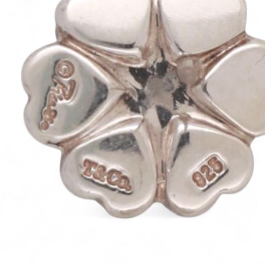 Tiffany & Co. Paloma Picasso Crown of Hearts Stud Earrings Sterling Silver 0.42"
