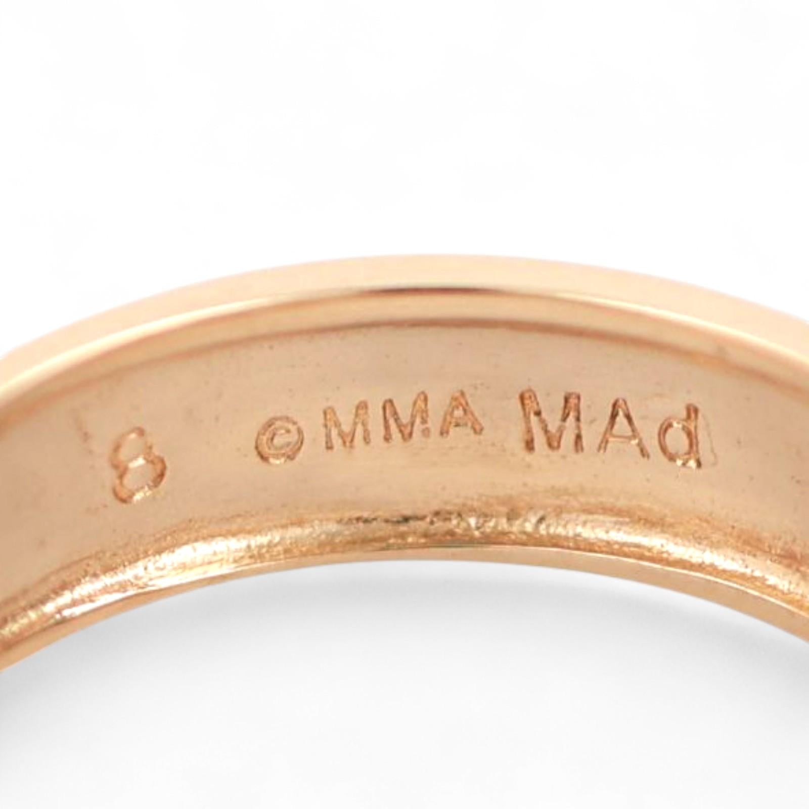 Buckle Band Ring 14K Yellow Gold Size 8 Unisex Estate