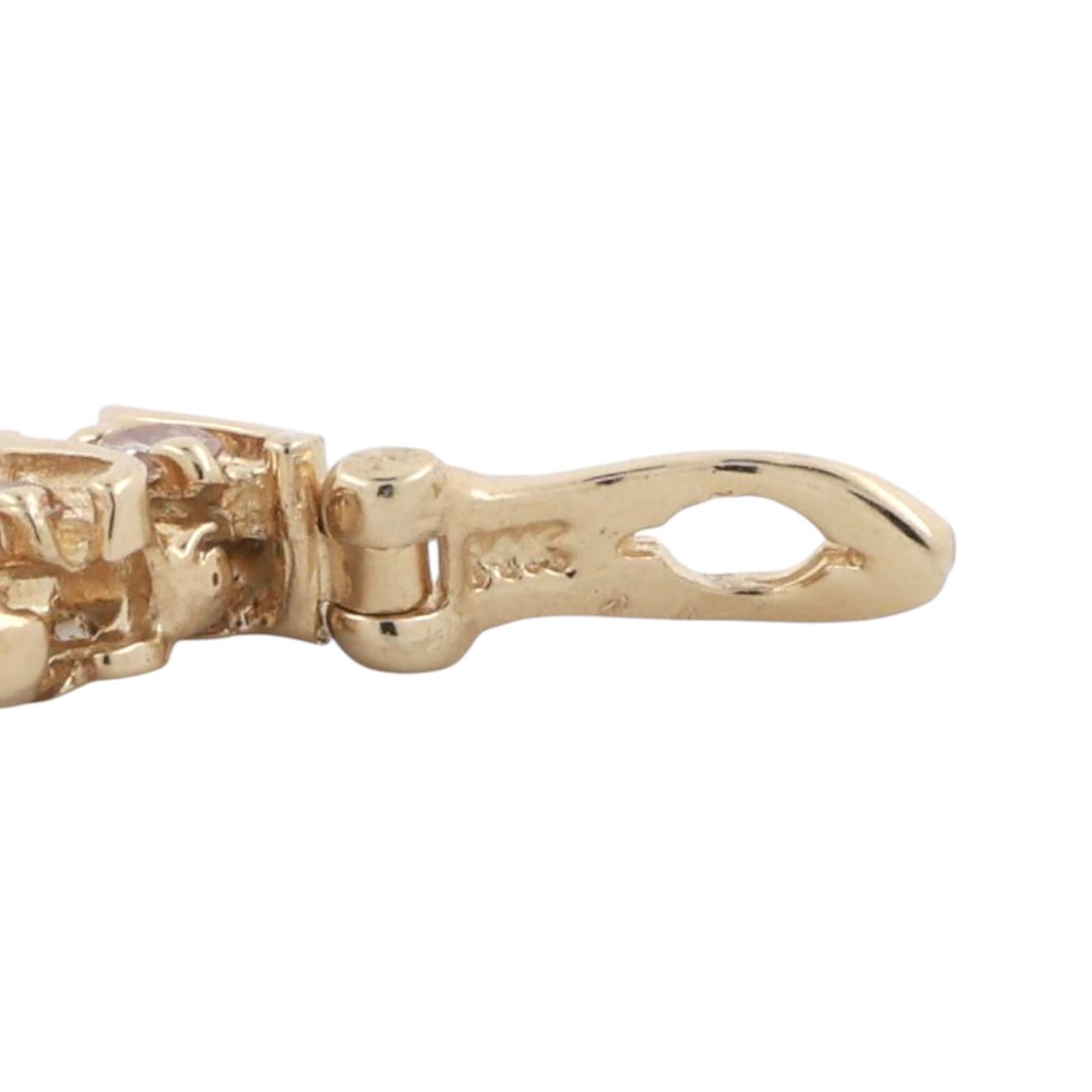 3.00 TW Diamond S Link Tennis Bracelet 14K Yellow Gold 7" Ladies Estate