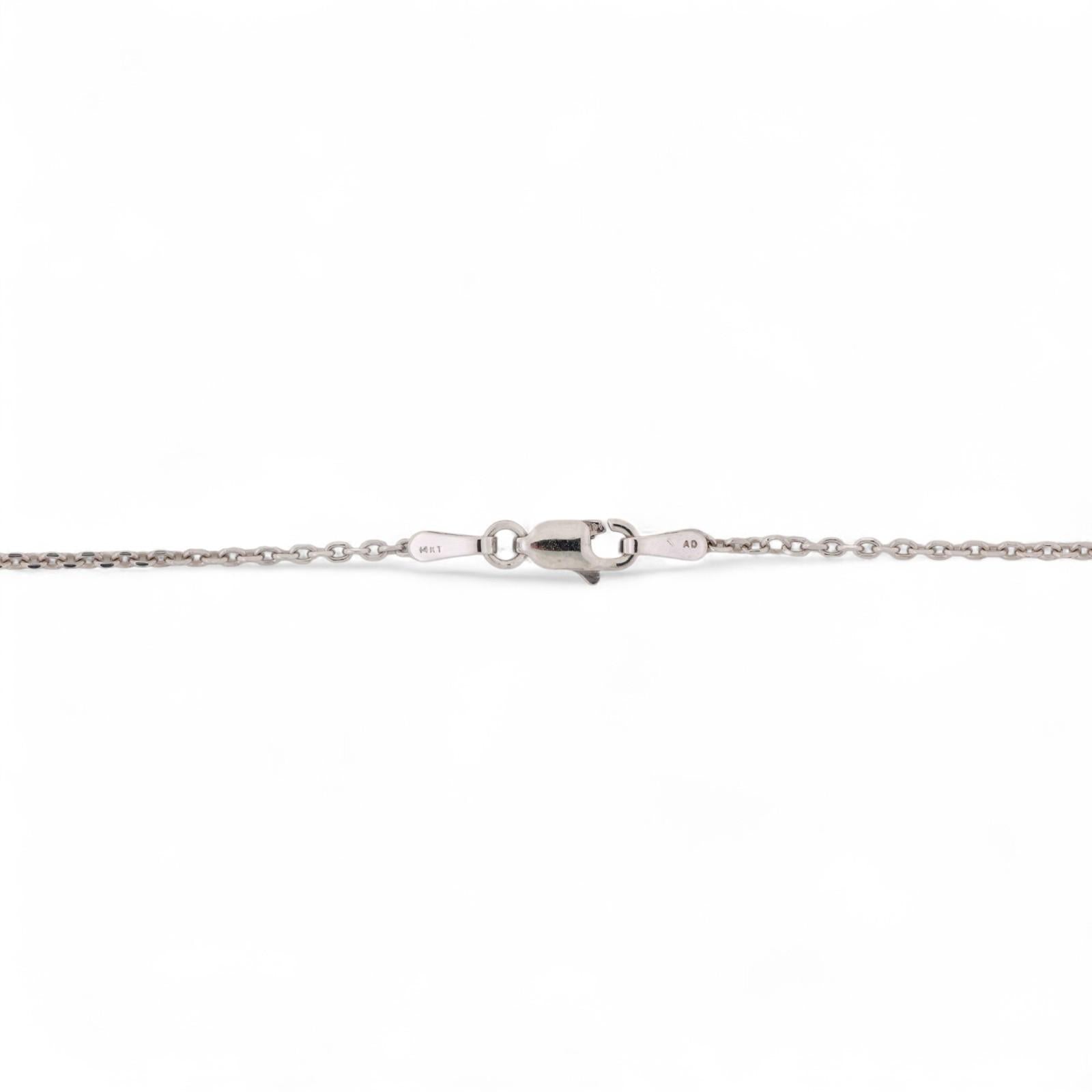 3.00 TW Circle of Life Round Diamond Pendant Chain Necklace 14K White Gold 17"