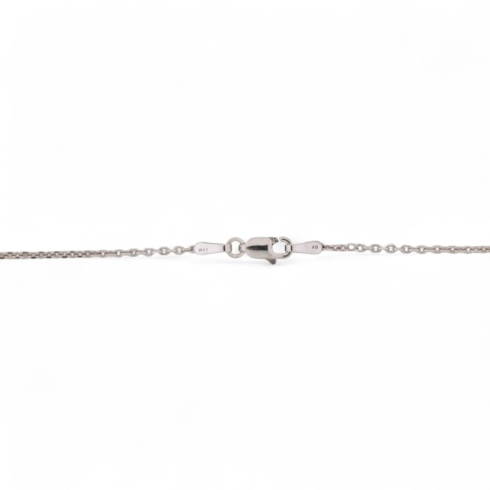 3.00 TW Circle of Life Round Diamond Pendant Chain Necklace 14K White Gold 17"
