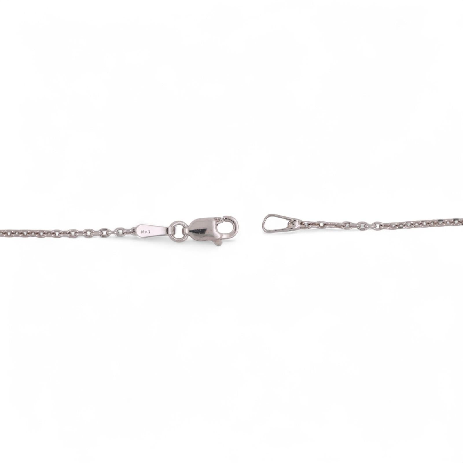 3.00 TW Circle of Life Round Diamond Pendant Chain Necklace 14K White Gold 17"