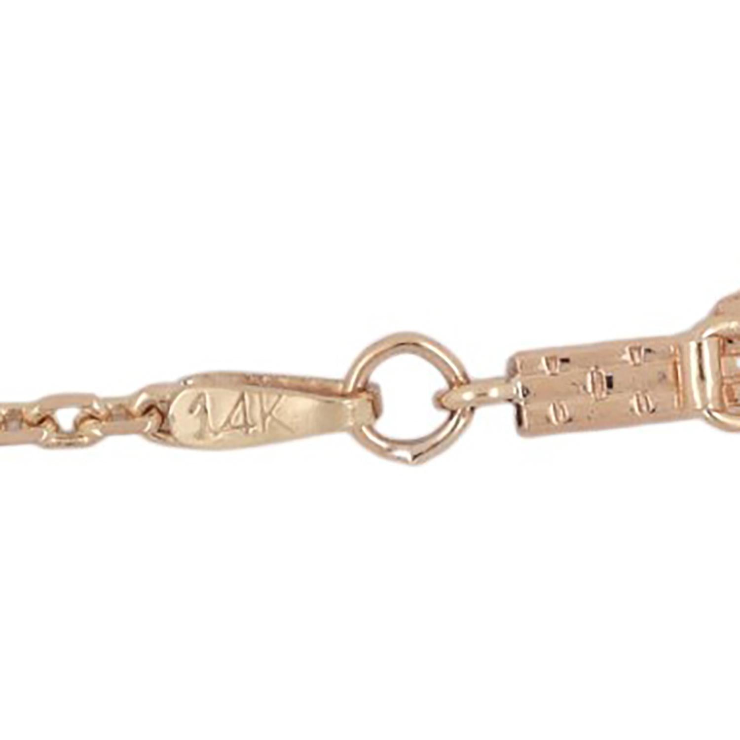 0.45 TW Diamond Floral Station Necklace 14K Yellow Gold 16.75" Ladies Estate
