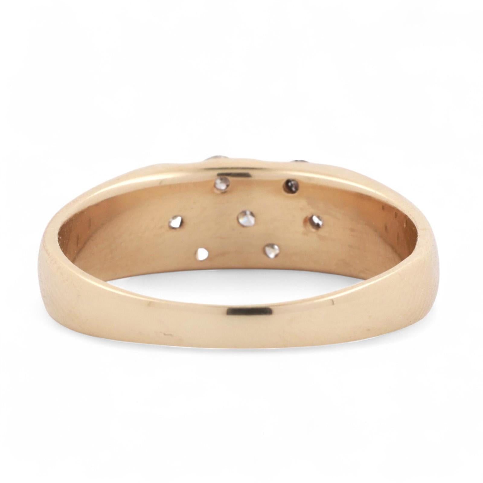 0.75 TW Round Diamond Band Ring 14K Gold Size 11.5 Unisex Estate