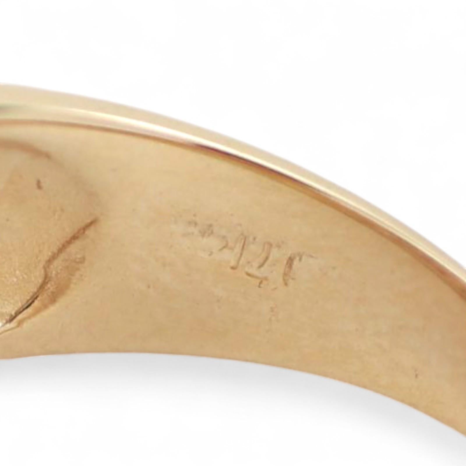 Mens Sapphire Diamond Band Ring 14K Yellow Gold 0.93 TW Size 10.5 Estate