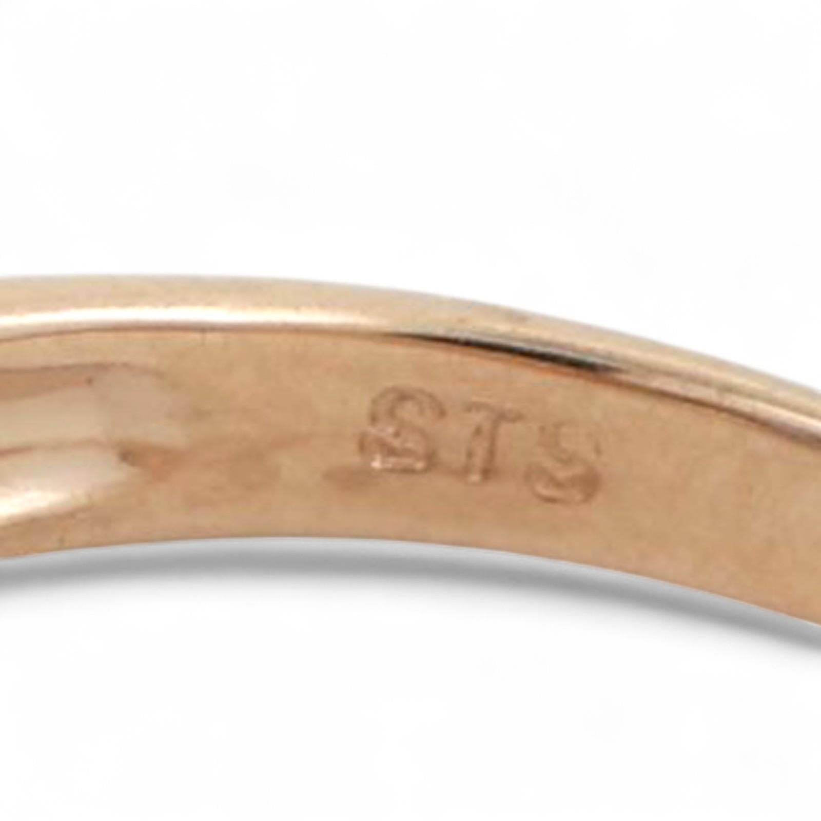 Trillion Cut Tanzanite Diamond Cocktail Ring 14K Yellow Gold 0.69 CTW Size 6.75