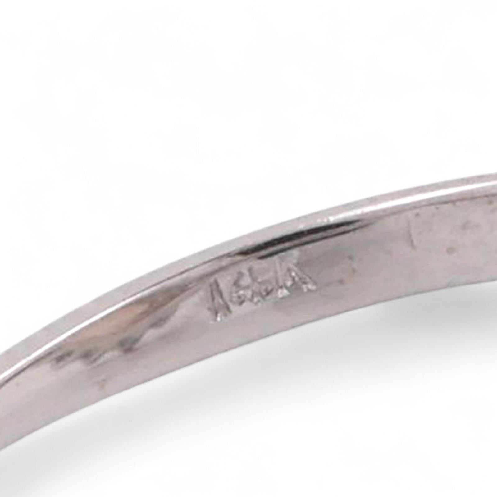 Oval Opal Diamond Halo Ring 14K White Gold 1.95 CTW Size 5 Ladies Estate