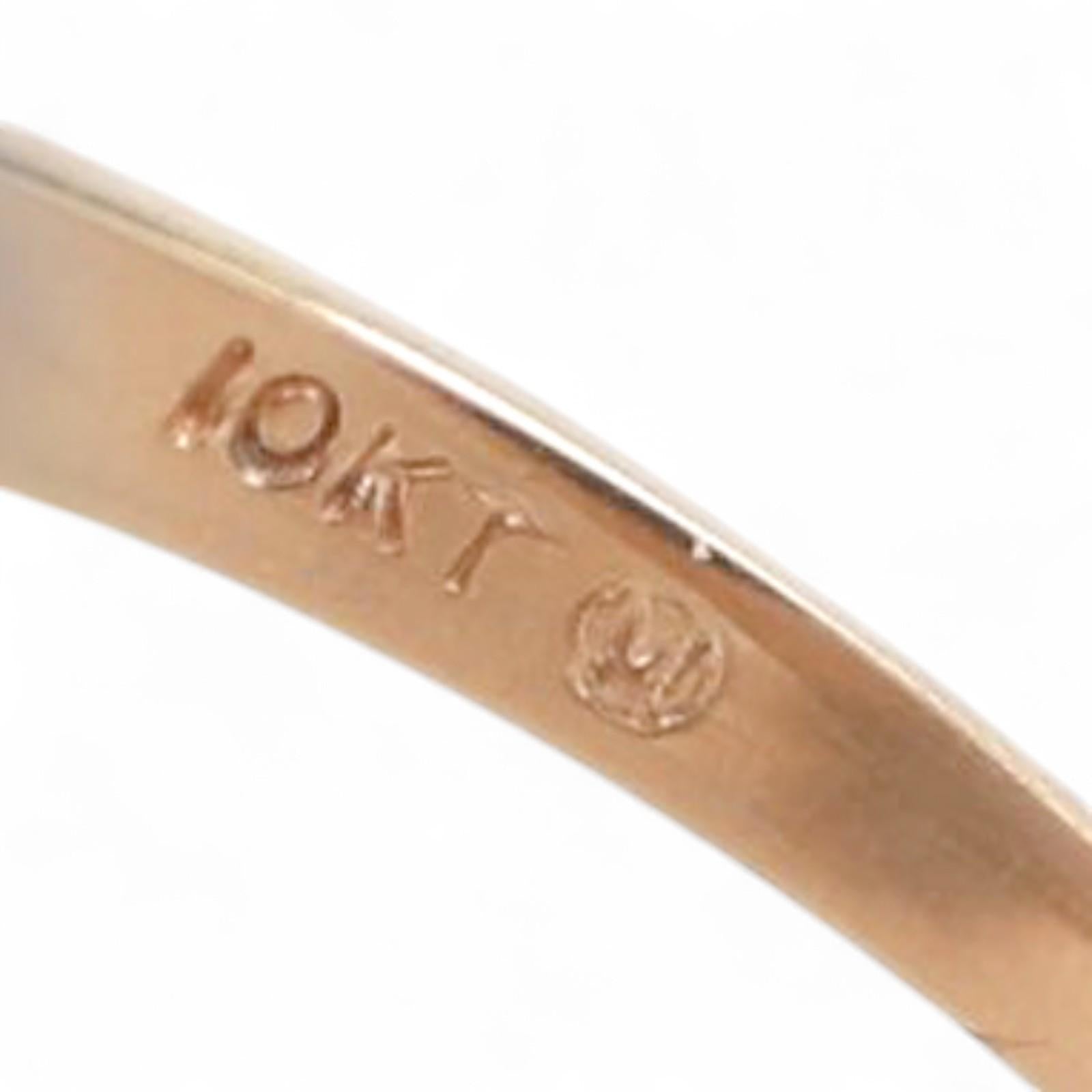 Cluster Diamond Cascade Ring Cocktail 10K Gold 0.65 TW Size 6.75 Ladies Estate