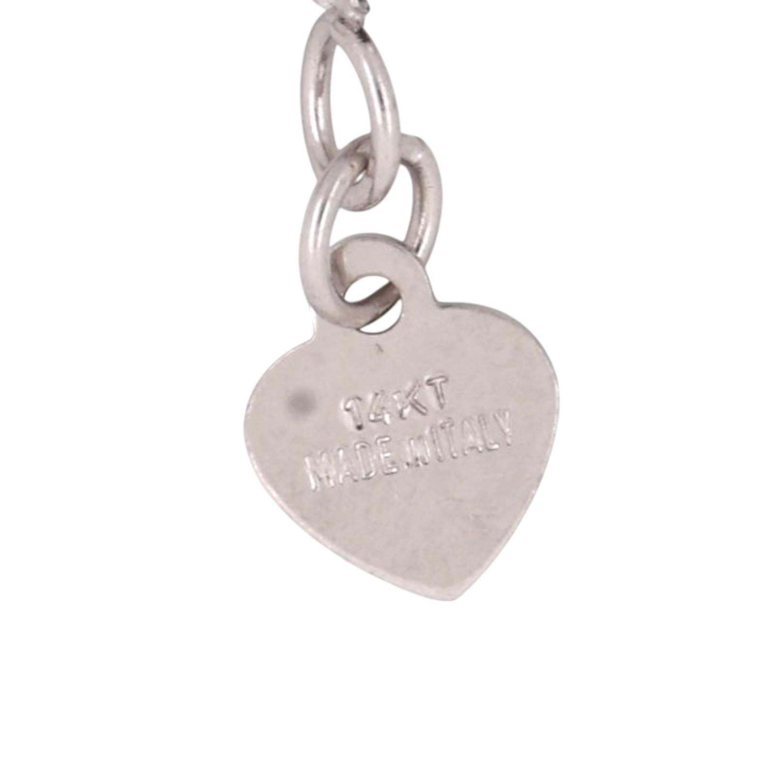 Religious Star of David Diamond Pendant Chain Necklace 14K White Gold 20.5"