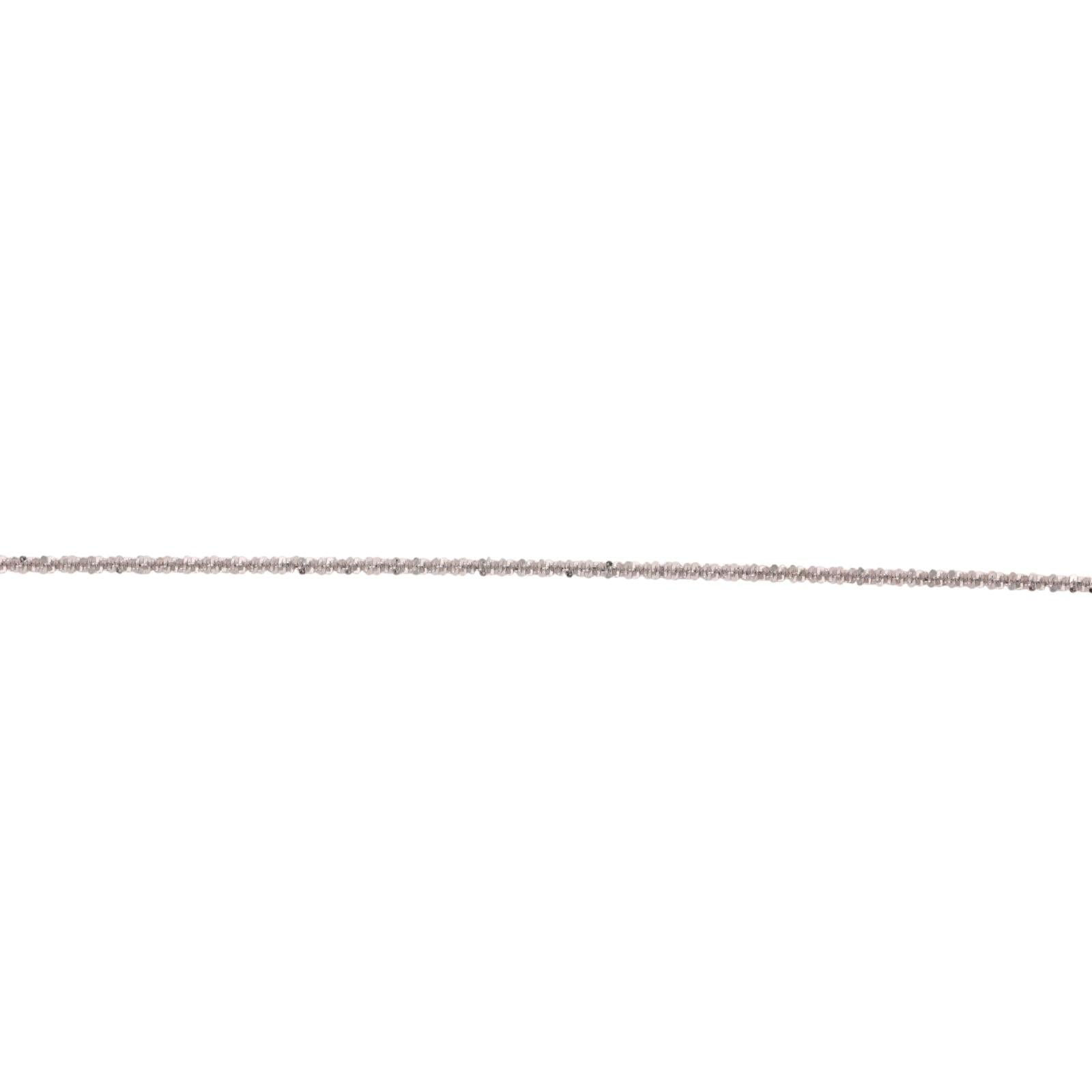 Religious Star of David Diamond Pendant Chain Necklace 14K White Gold 20.5"