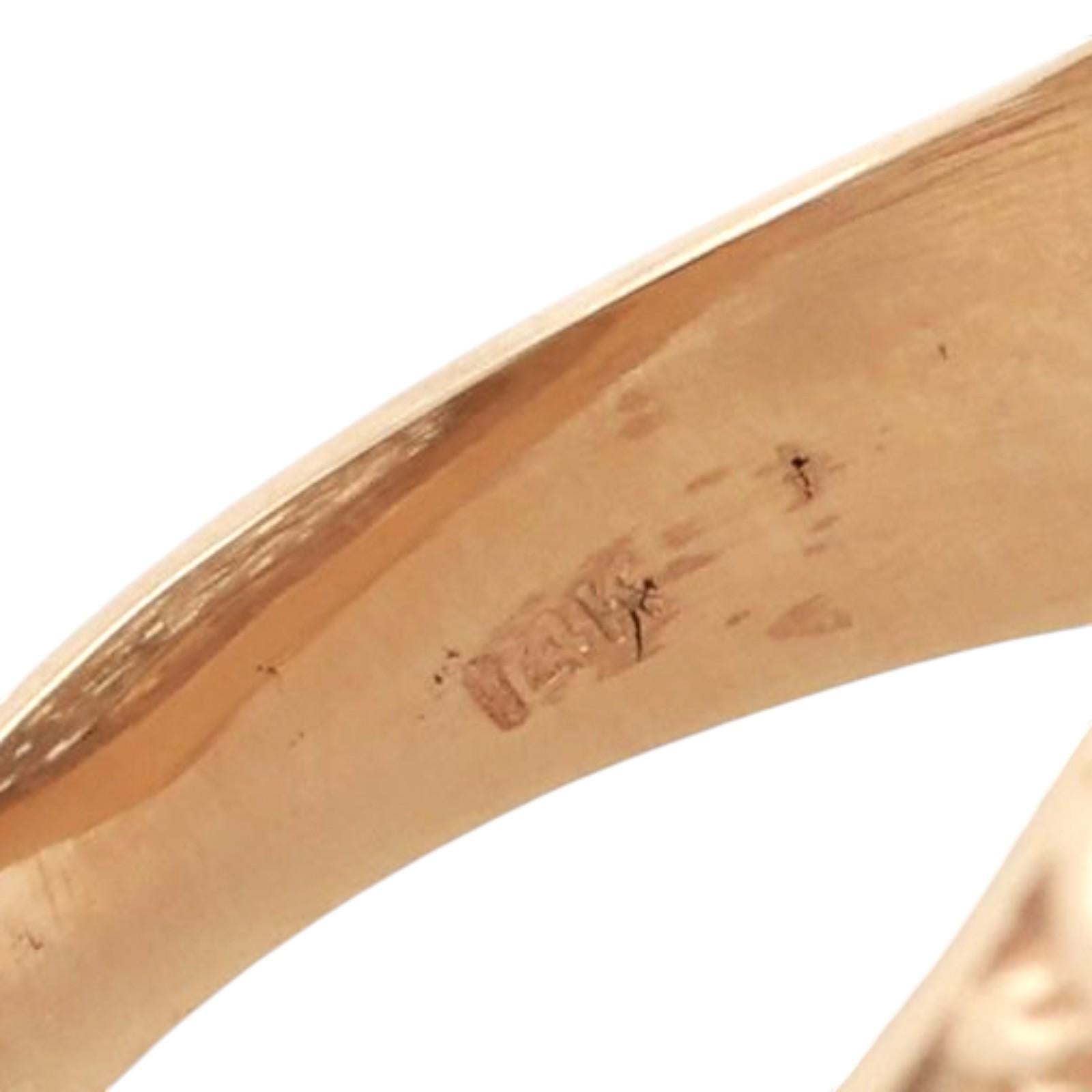 Old Euro Diamond Filigree Statement Ring Platinum 14K Gold 3.28 TW Size 9.25