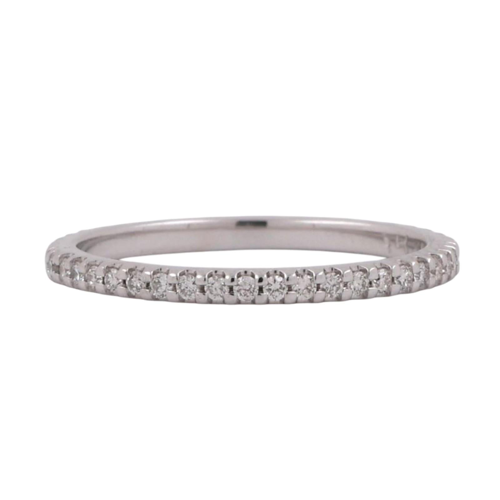 0.50 TW Diamond Full Eternity Band Ring Anniversary 14K White Gold Size 5.75